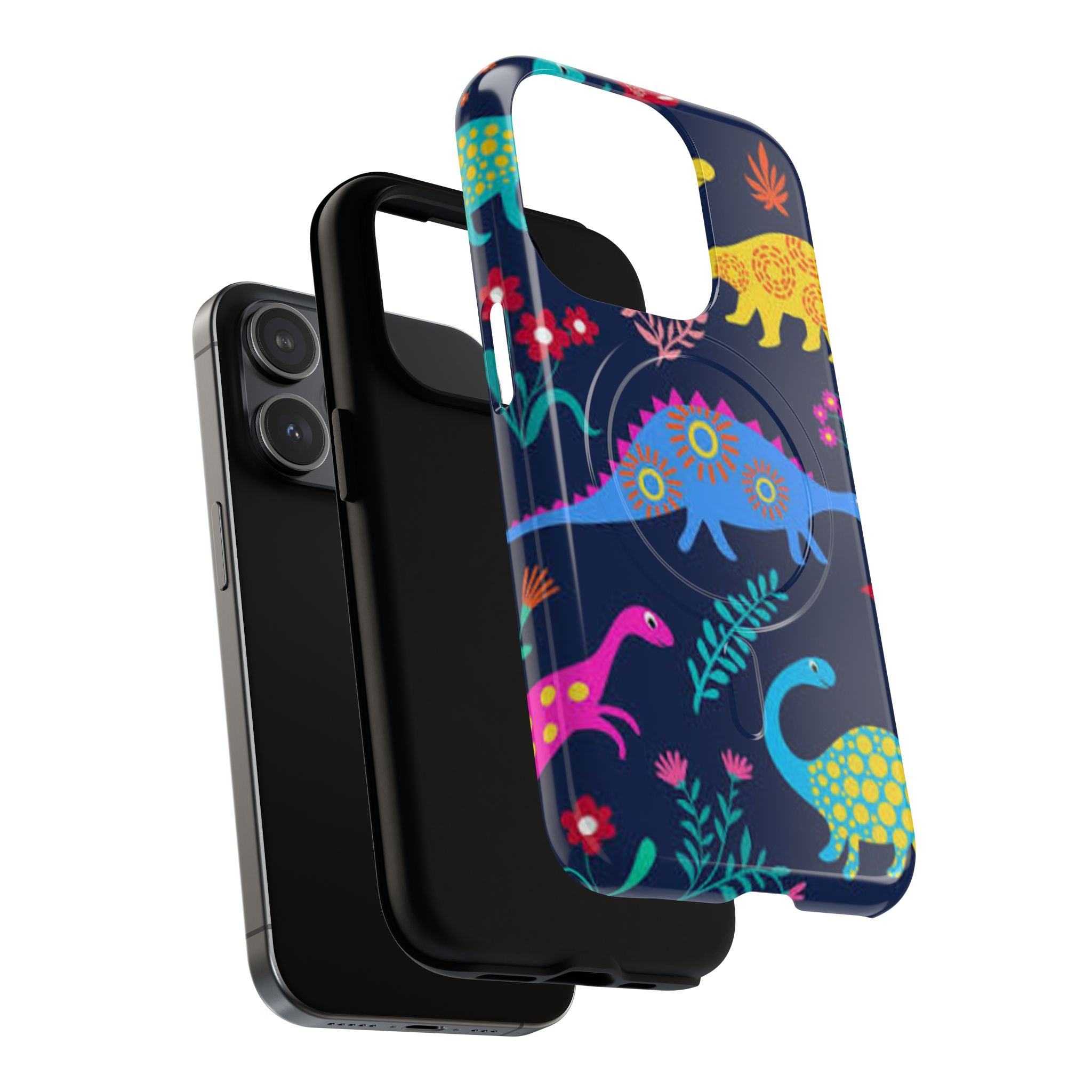 Dino Floral Tough Magnetic Phone Case