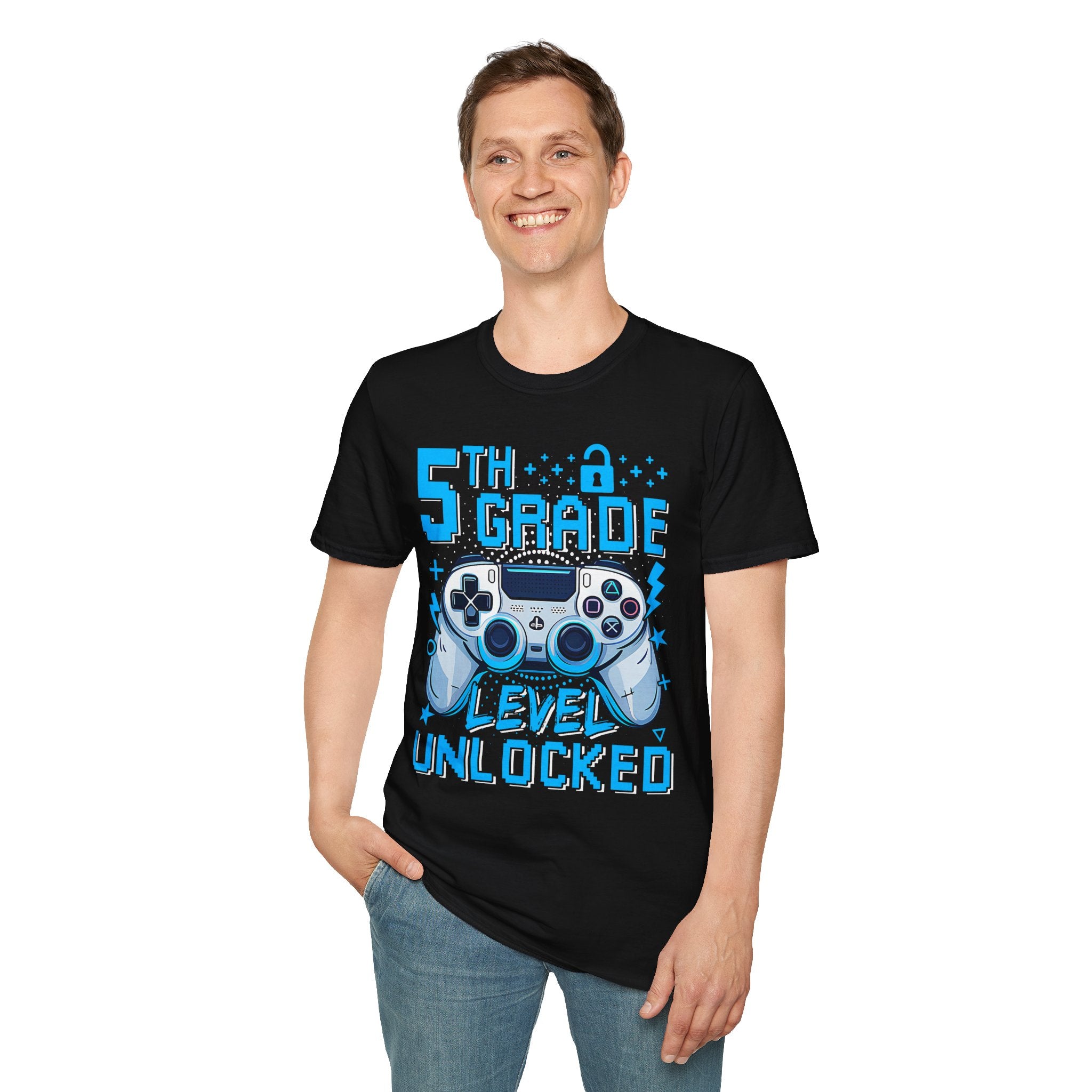5th Grade Level Unlocked T-Shirt — Adult size