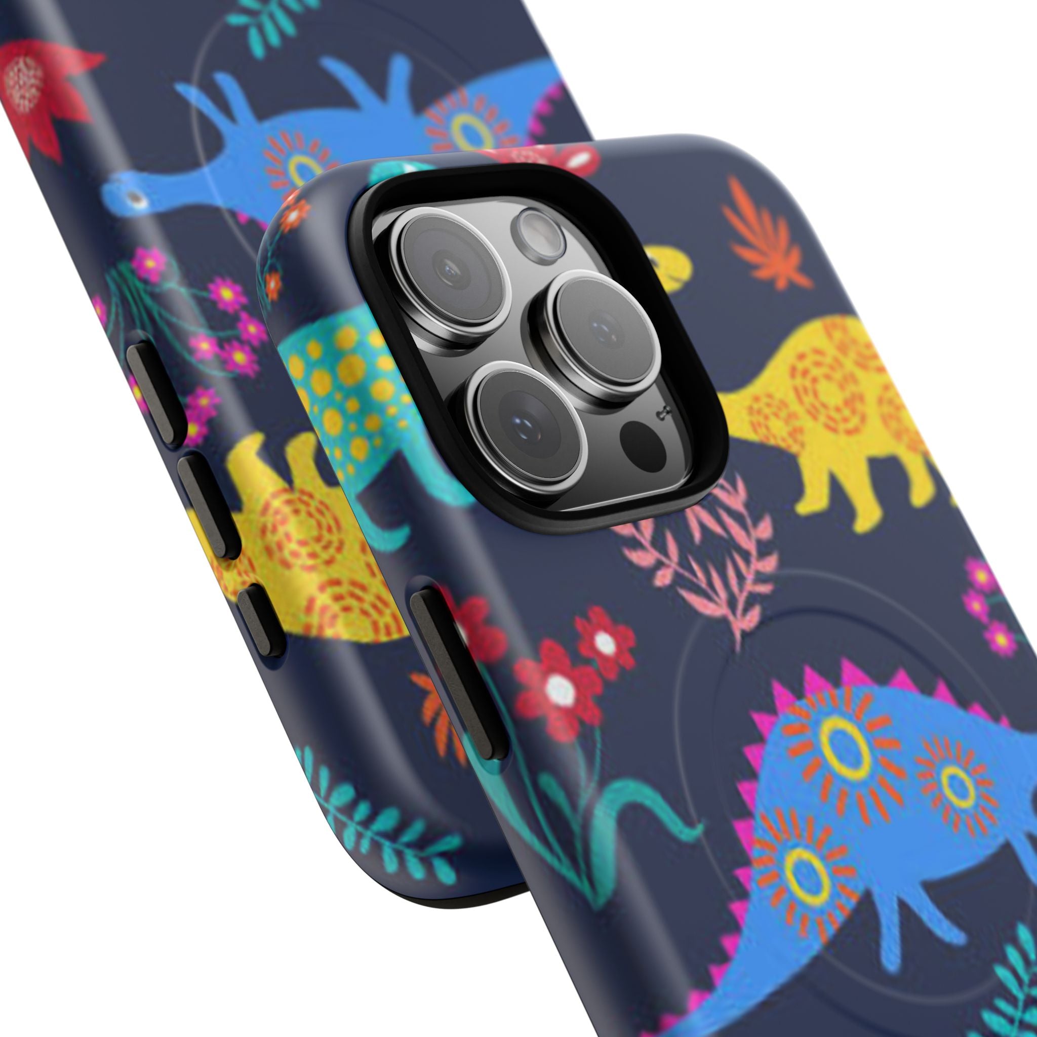 Dino Floral Tough Magnetic Phone Case
