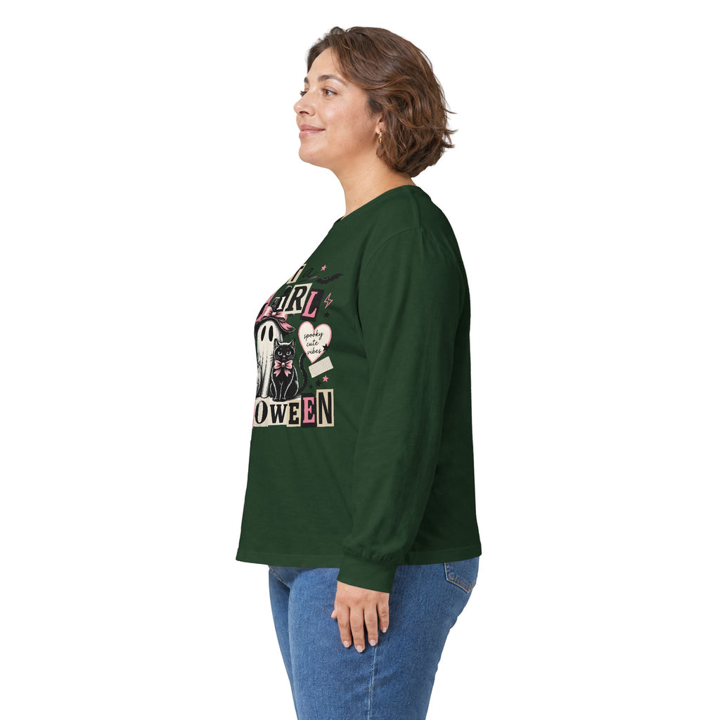 Just a Girl Who Loves Halloween Long Sleeve Tee