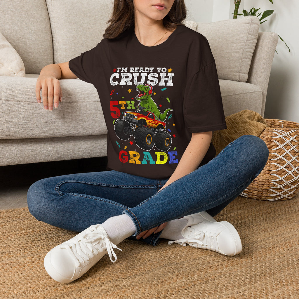 5th Grade T-Shirt – "I'm Ready to Crush 5th Grade" -Adult