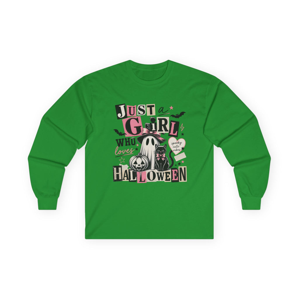Just a Girl Who Loves Halloween Long Sleeve Tee