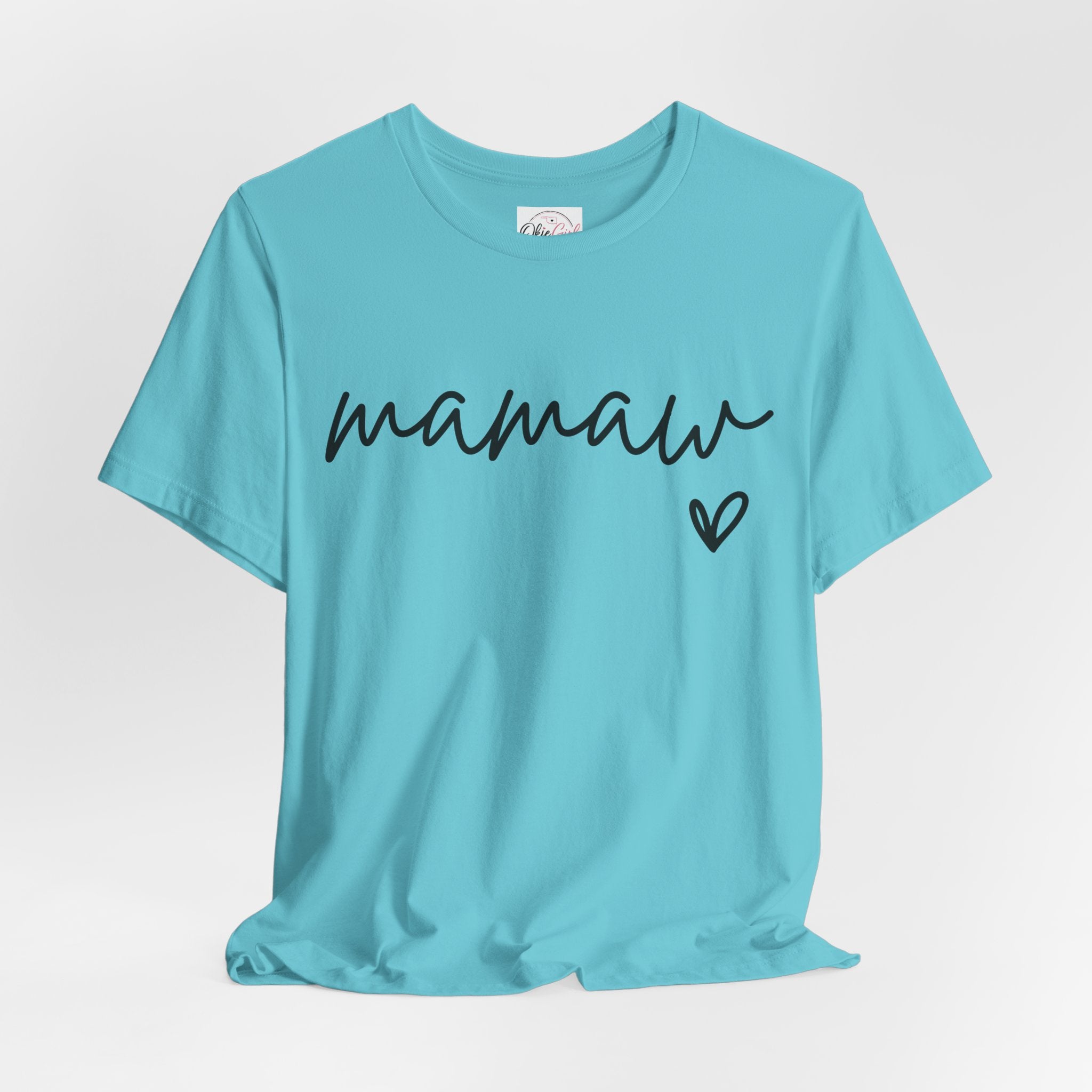 Mamaw Script Heart T-Shirt