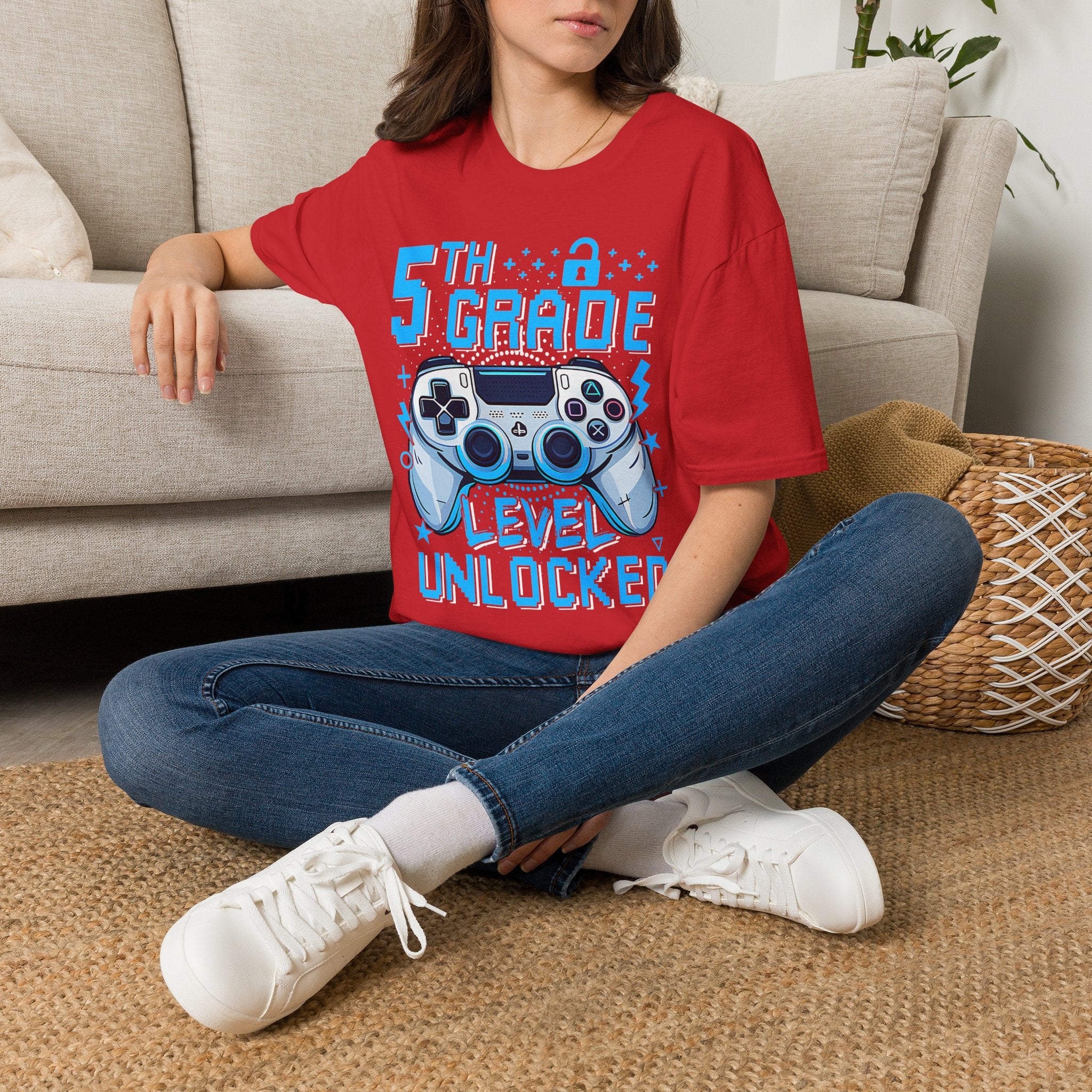 5th Grade Level Unlocked T-Shirt — Adult size