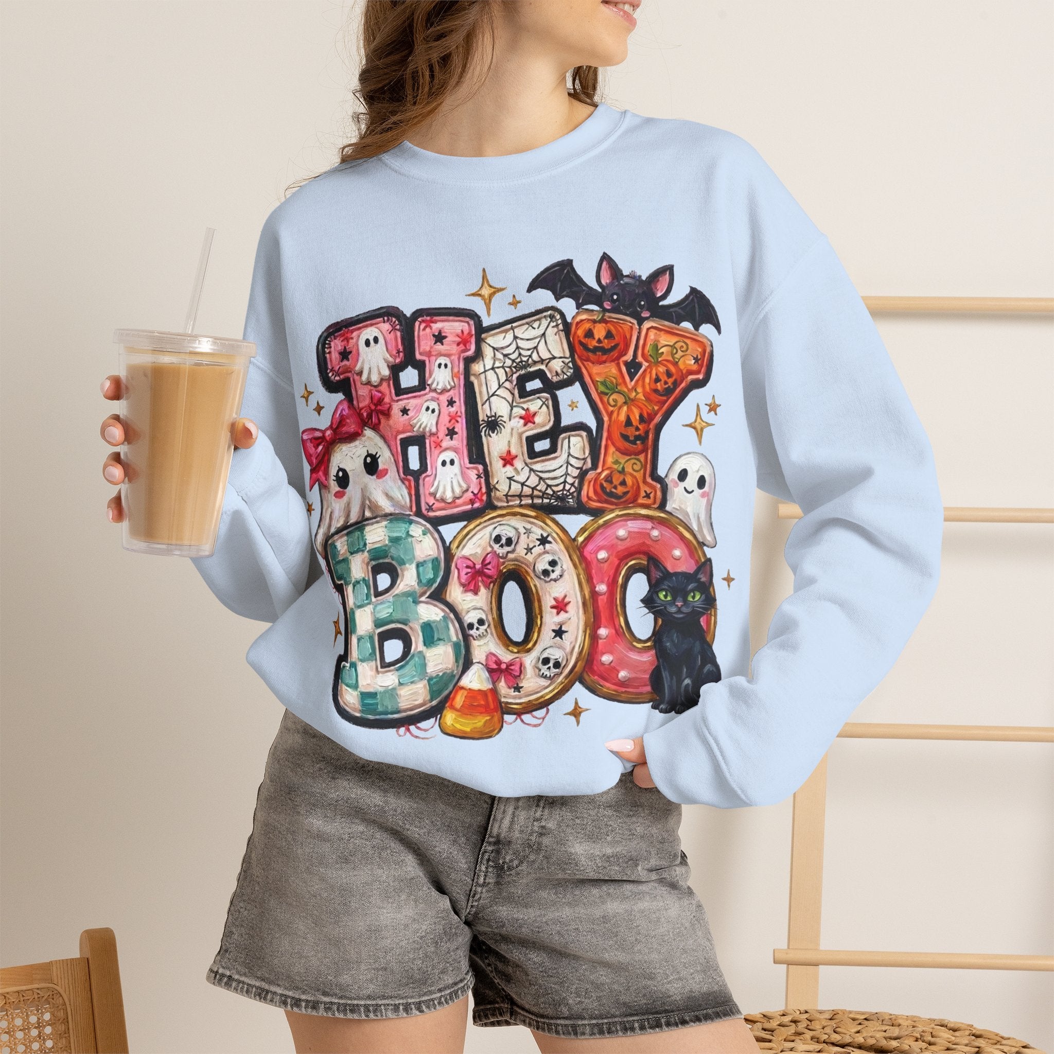 Halloween 'Hey Boo' Sweatshirt