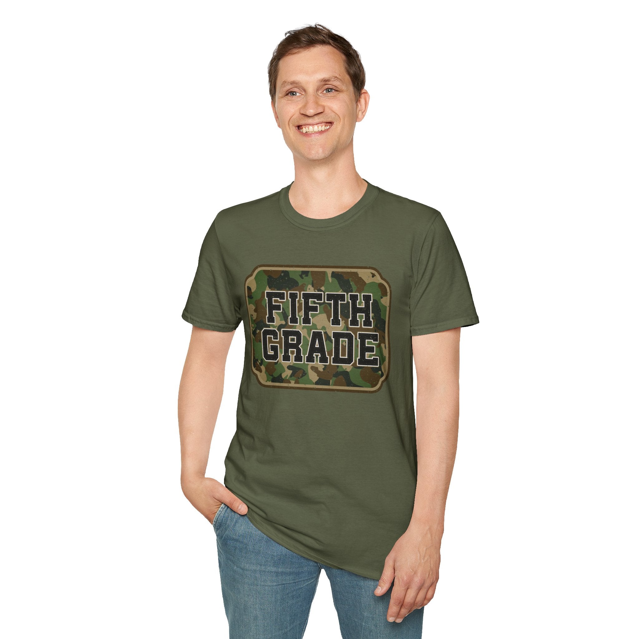 Fifth Grade Camo  (adult)  T-Shirt