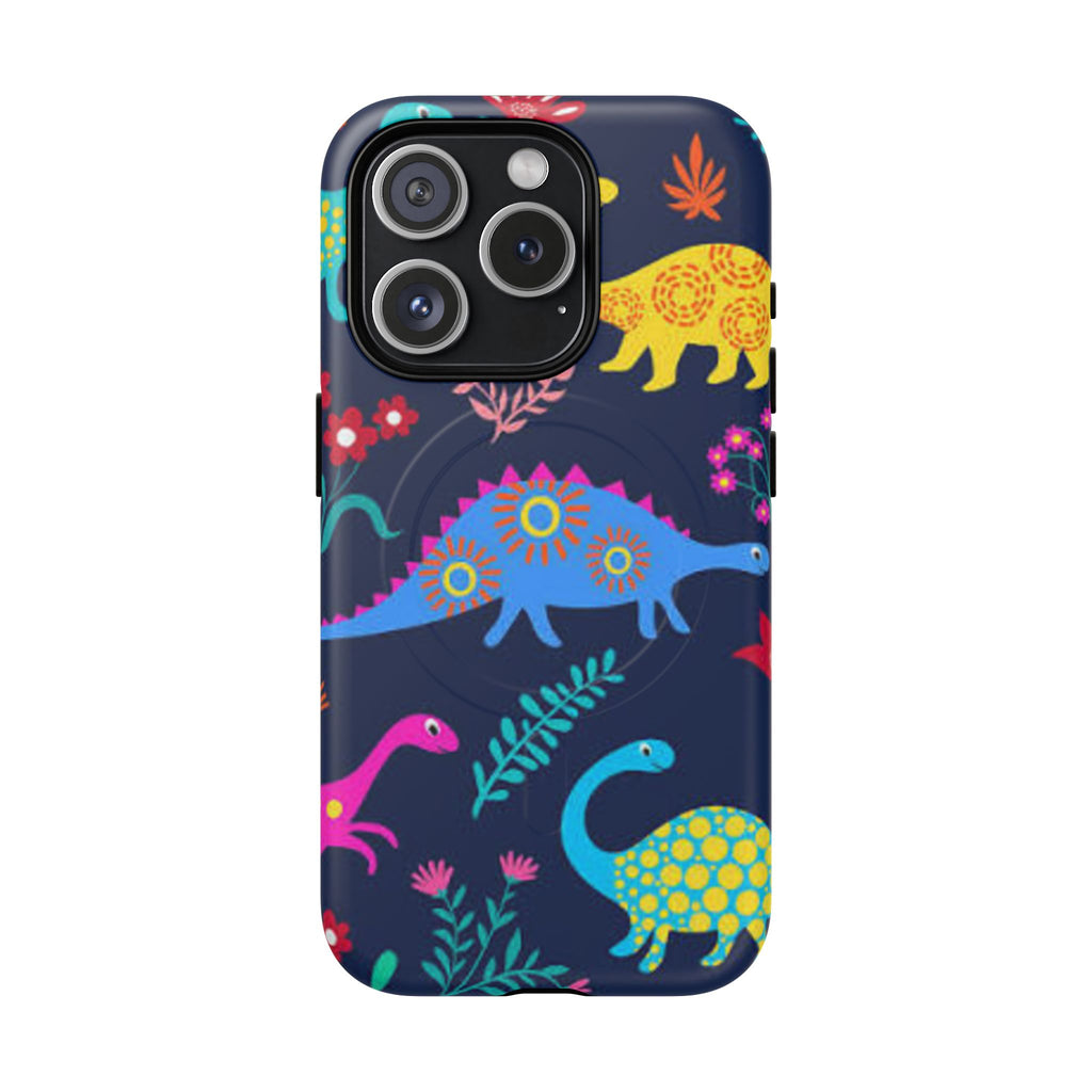Dino Floral Tough Magnetic Phone Case
