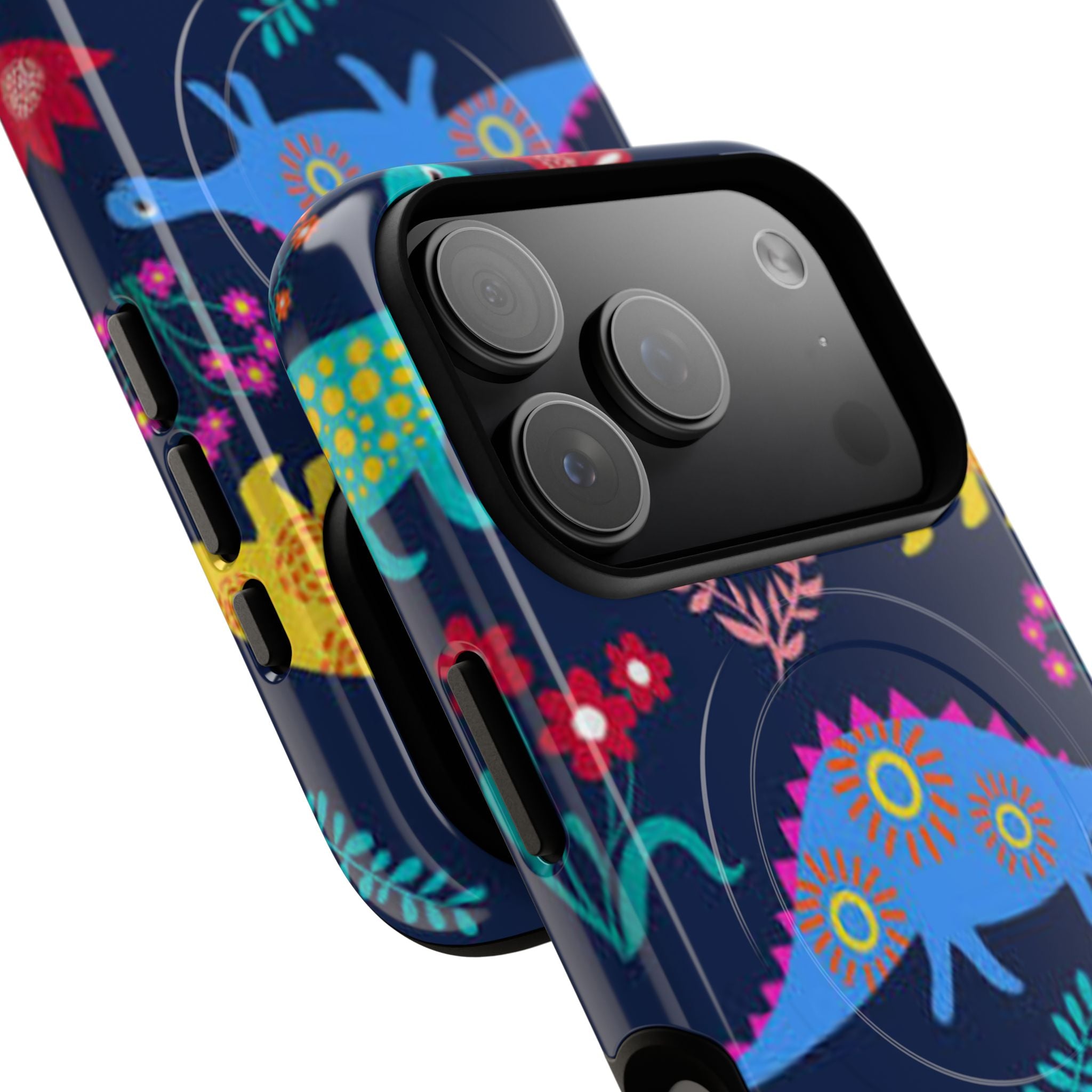 Dino Floral Tough Magnetic Phone Case
