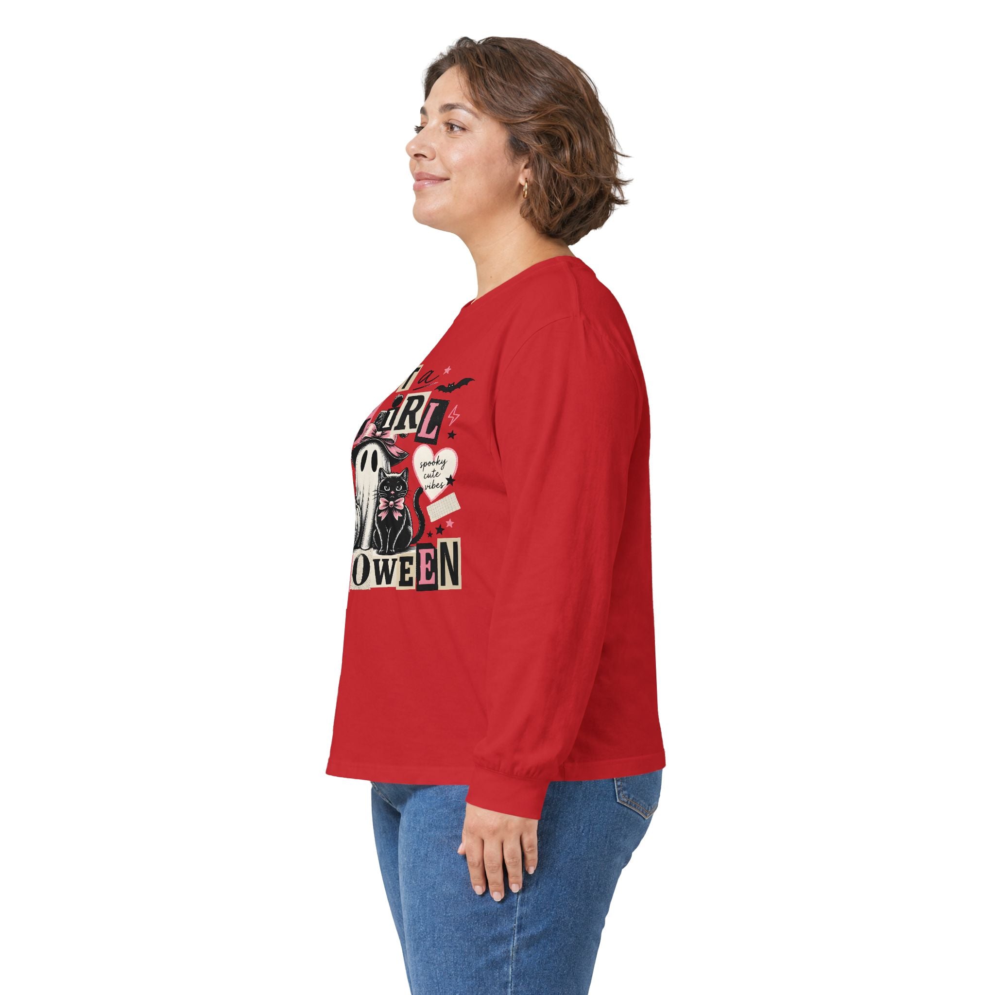 Just a Girl Who Loves Halloween Long Sleeve Tee