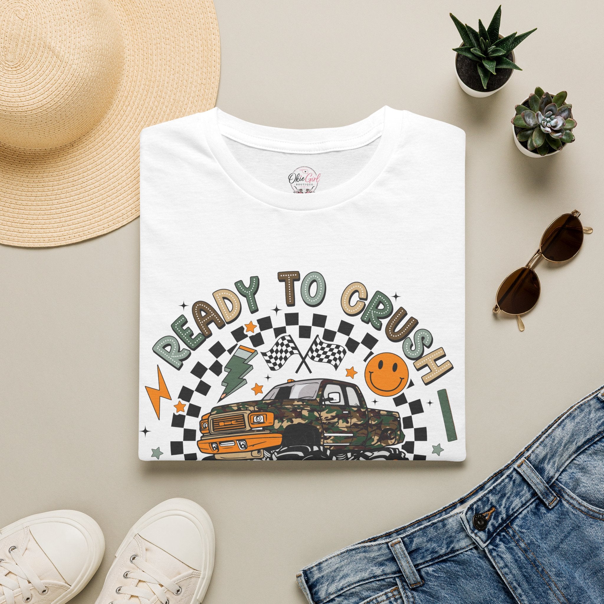 Ready to Crush Monster Truck T-Shirt — Adult size