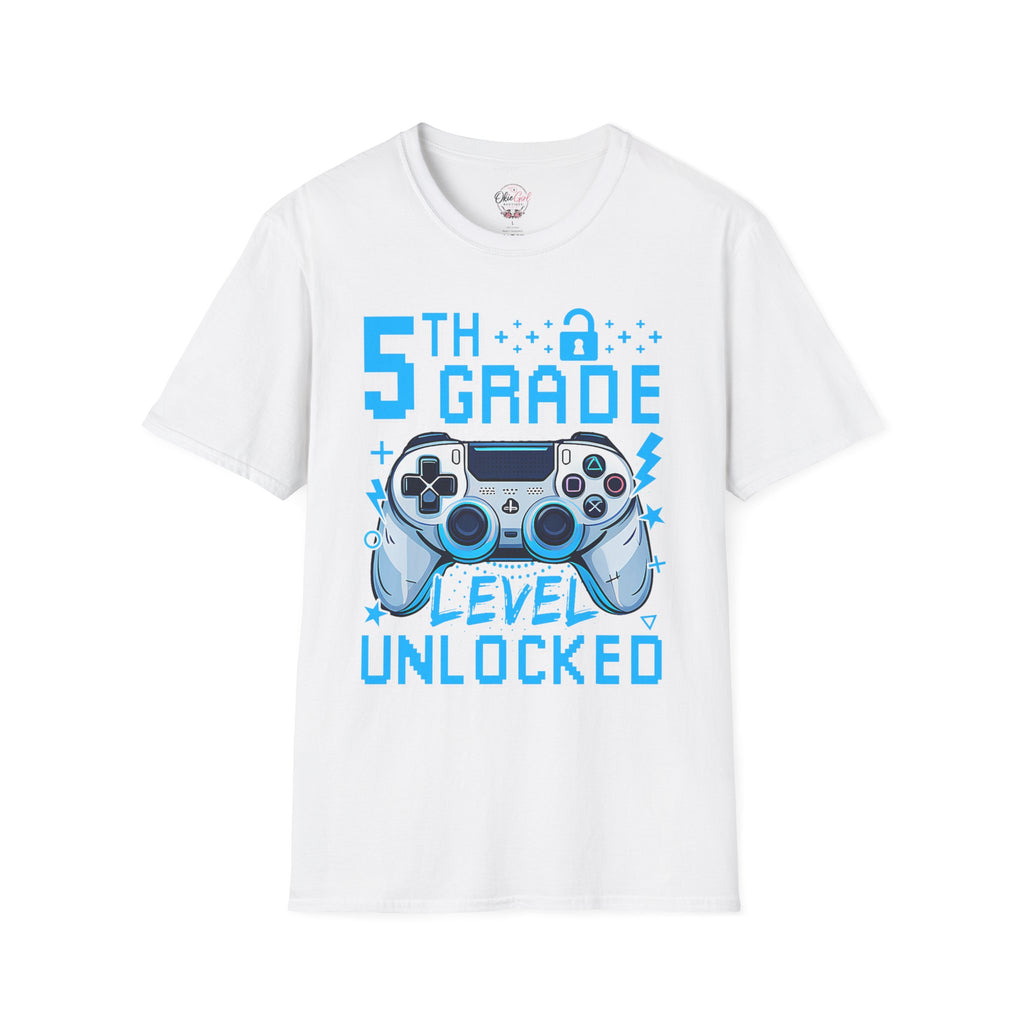 5th Grade Level Unlocked T-Shirt — Adult size