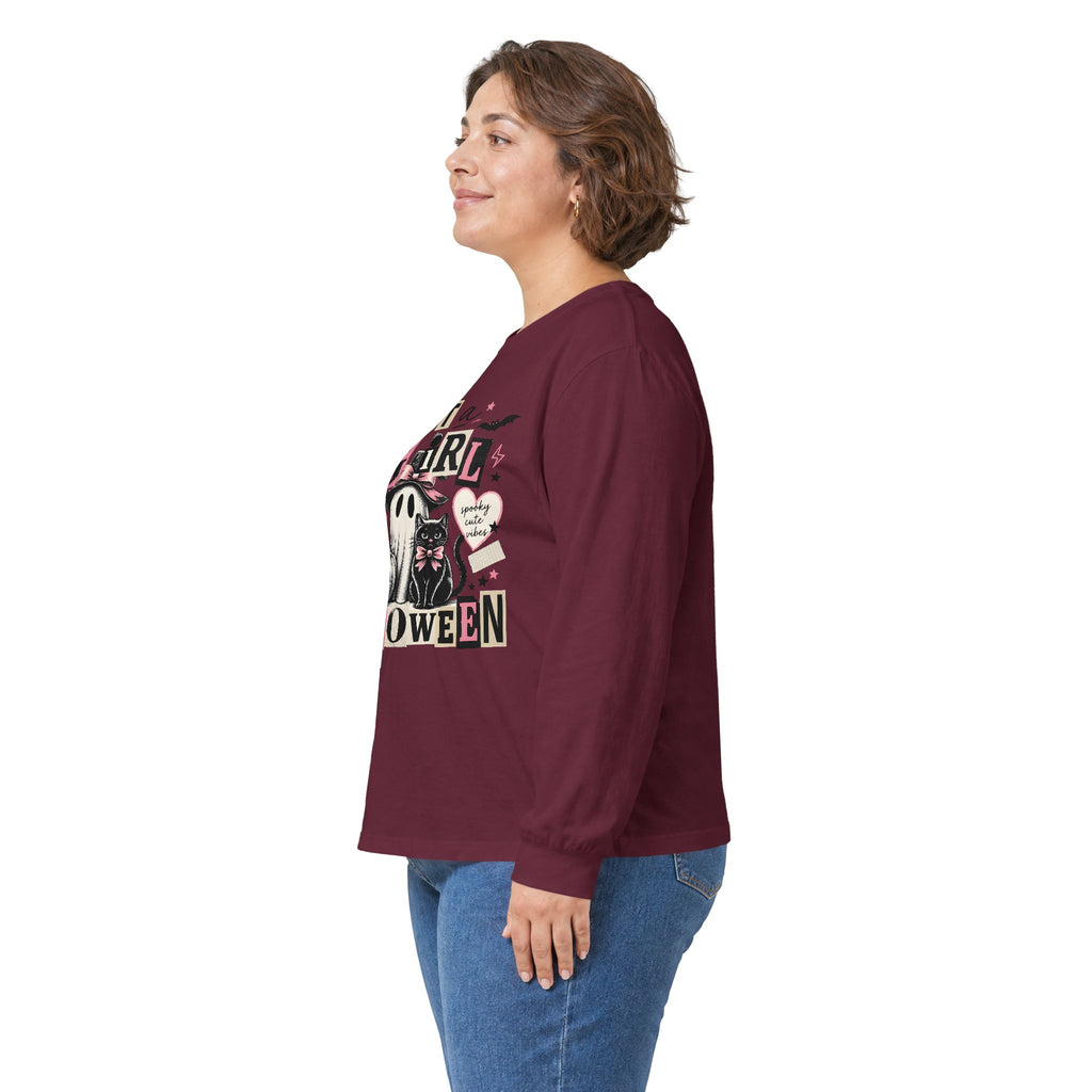 Just a Girl Who Loves Halloween Long Sleeve Tee