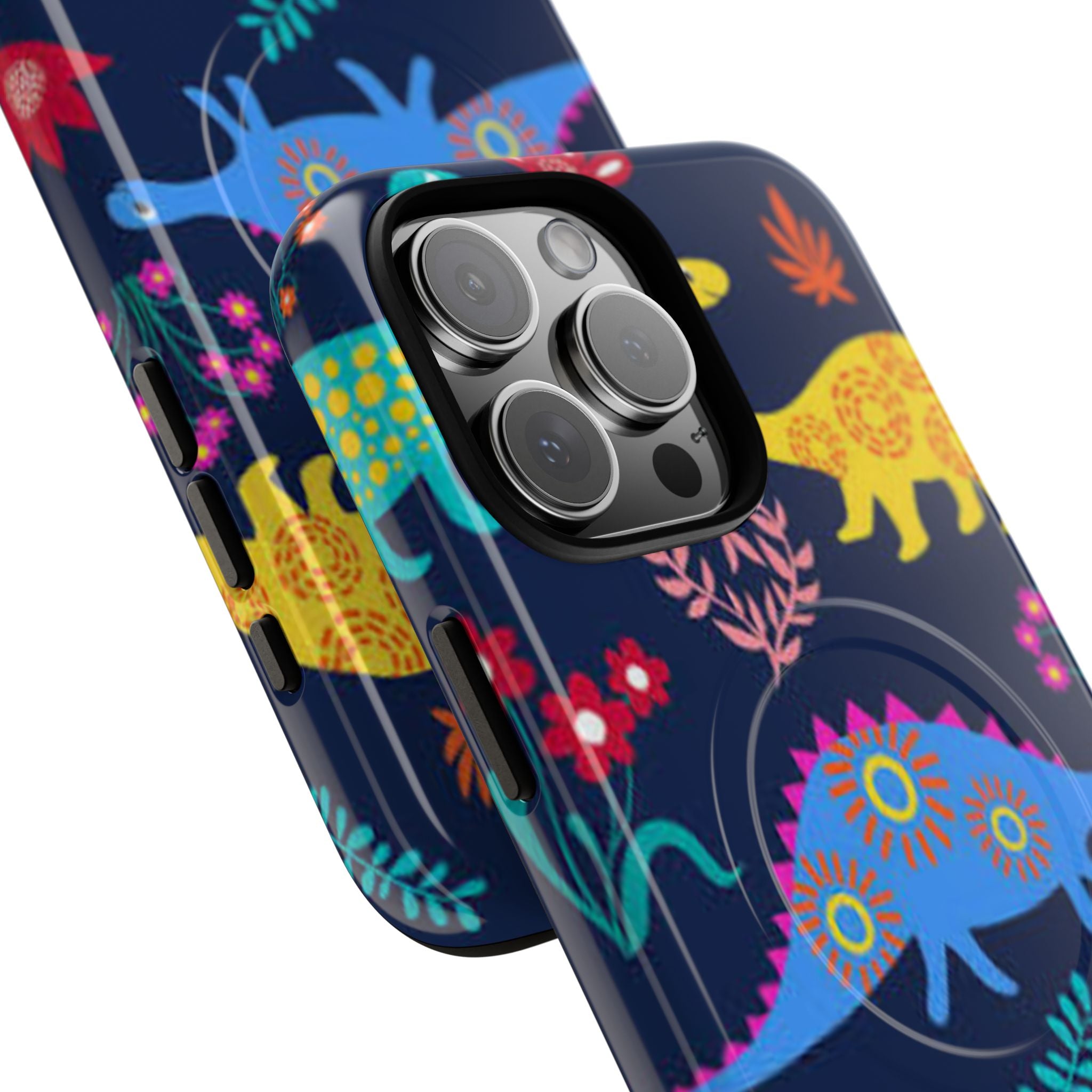 Dino Floral Tough Magnetic Phone Case