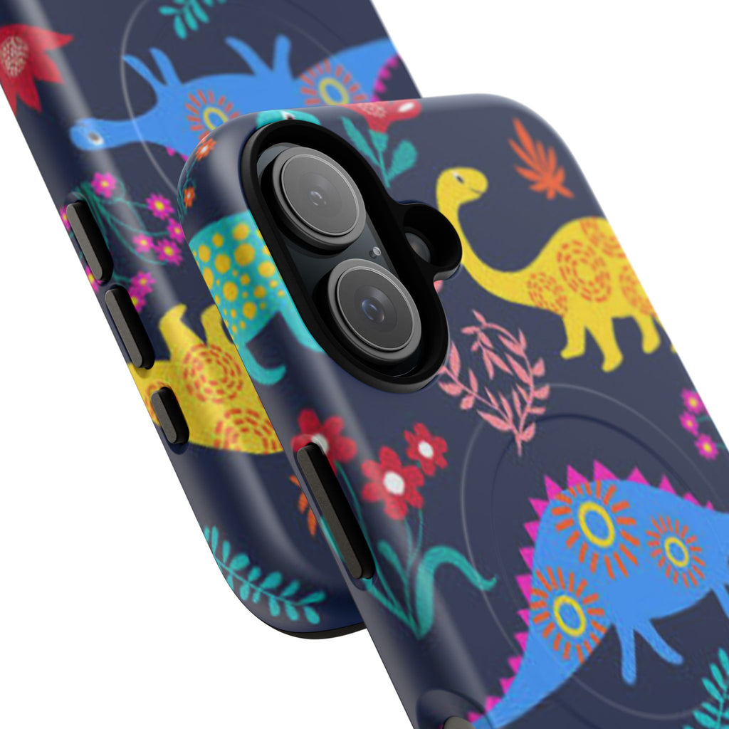 Dino Floral Tough Magnetic Phone Case