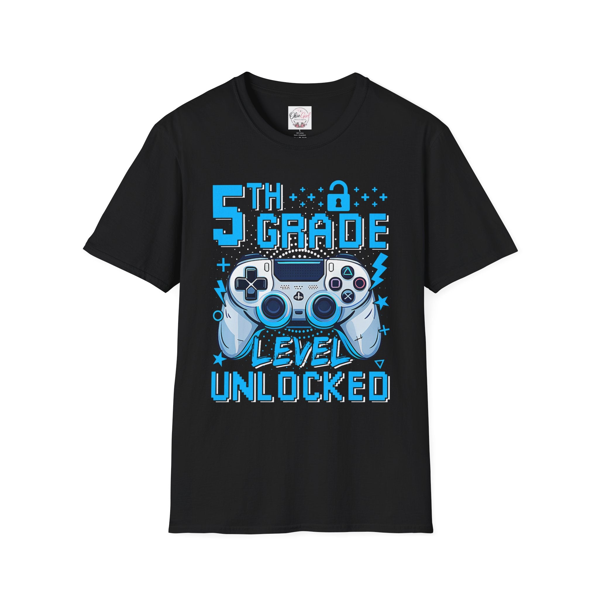 5th Grade Level Unlocked T-Shirt — Adult size