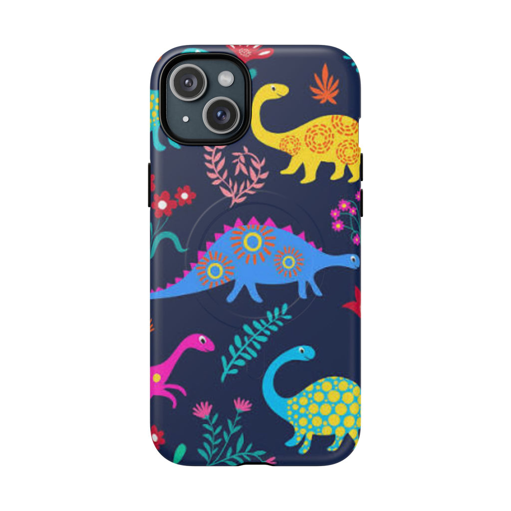 Dino Floral Tough Magnetic Phone Case