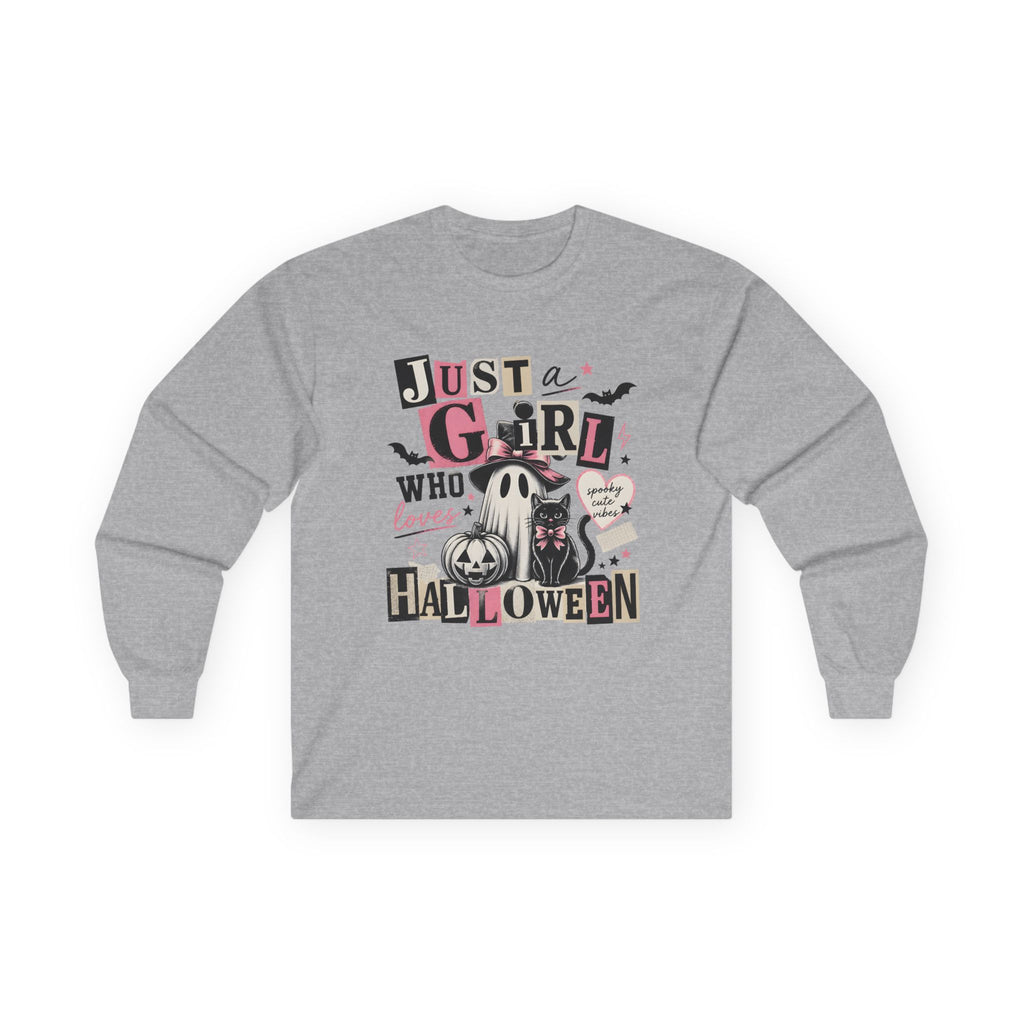 Just a Girl Who Loves Halloween Long Sleeve Tee