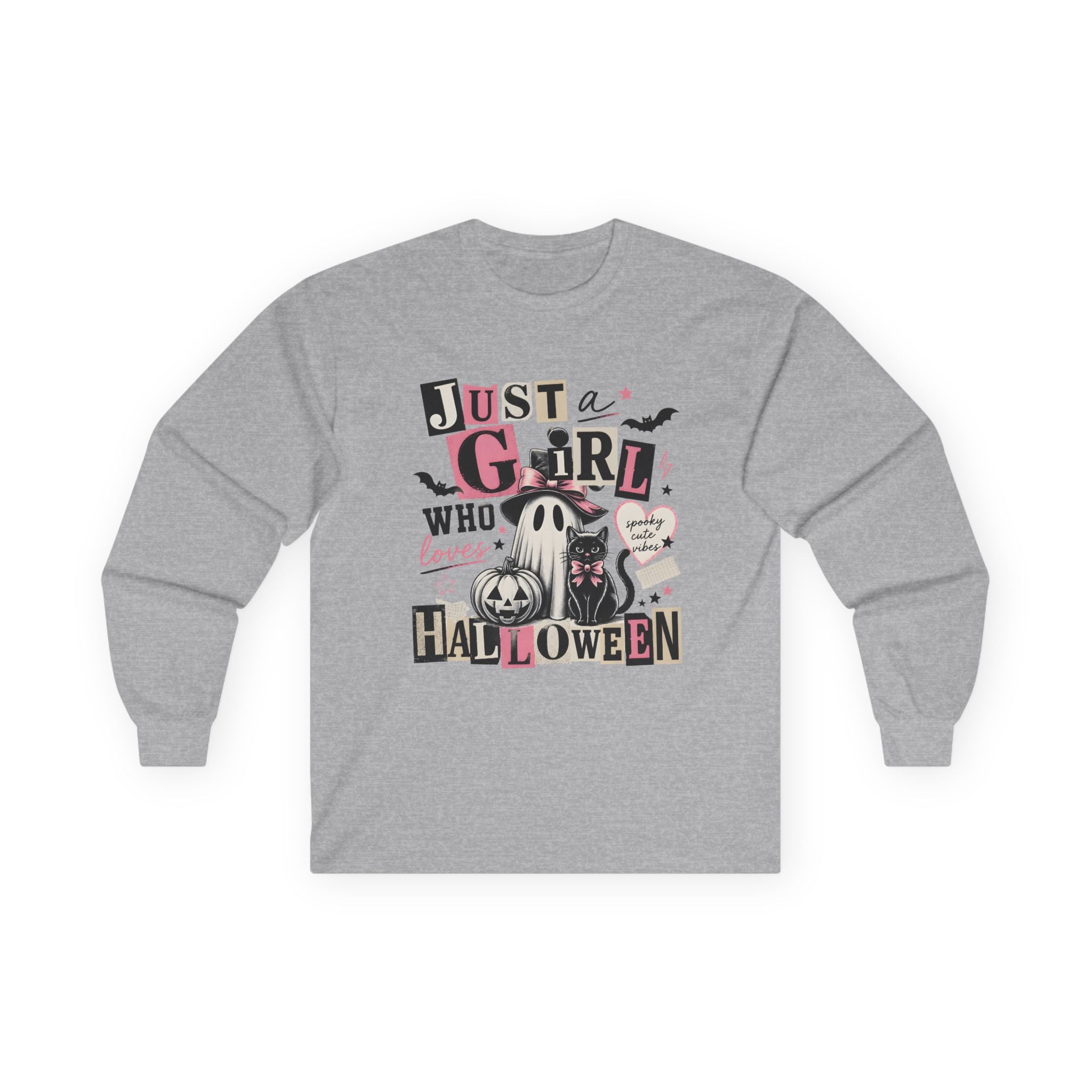 Just a Girl Who Loves Halloween Long Sleeve Tee