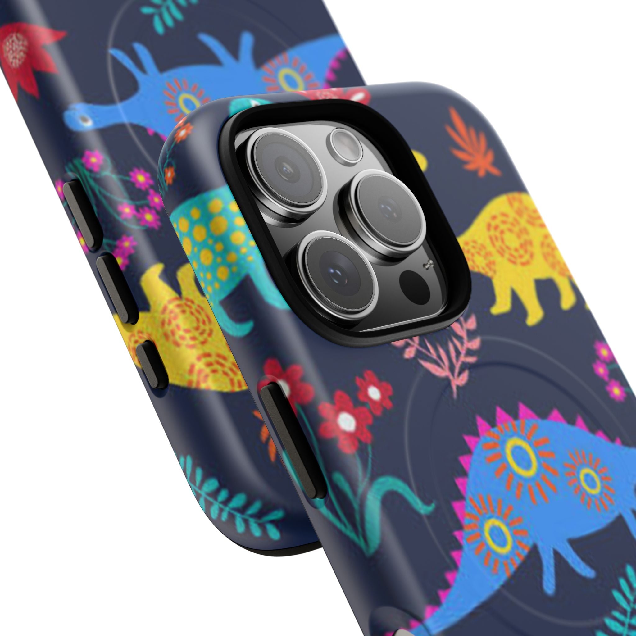 Dino Floral Tough Magnetic Phone Case