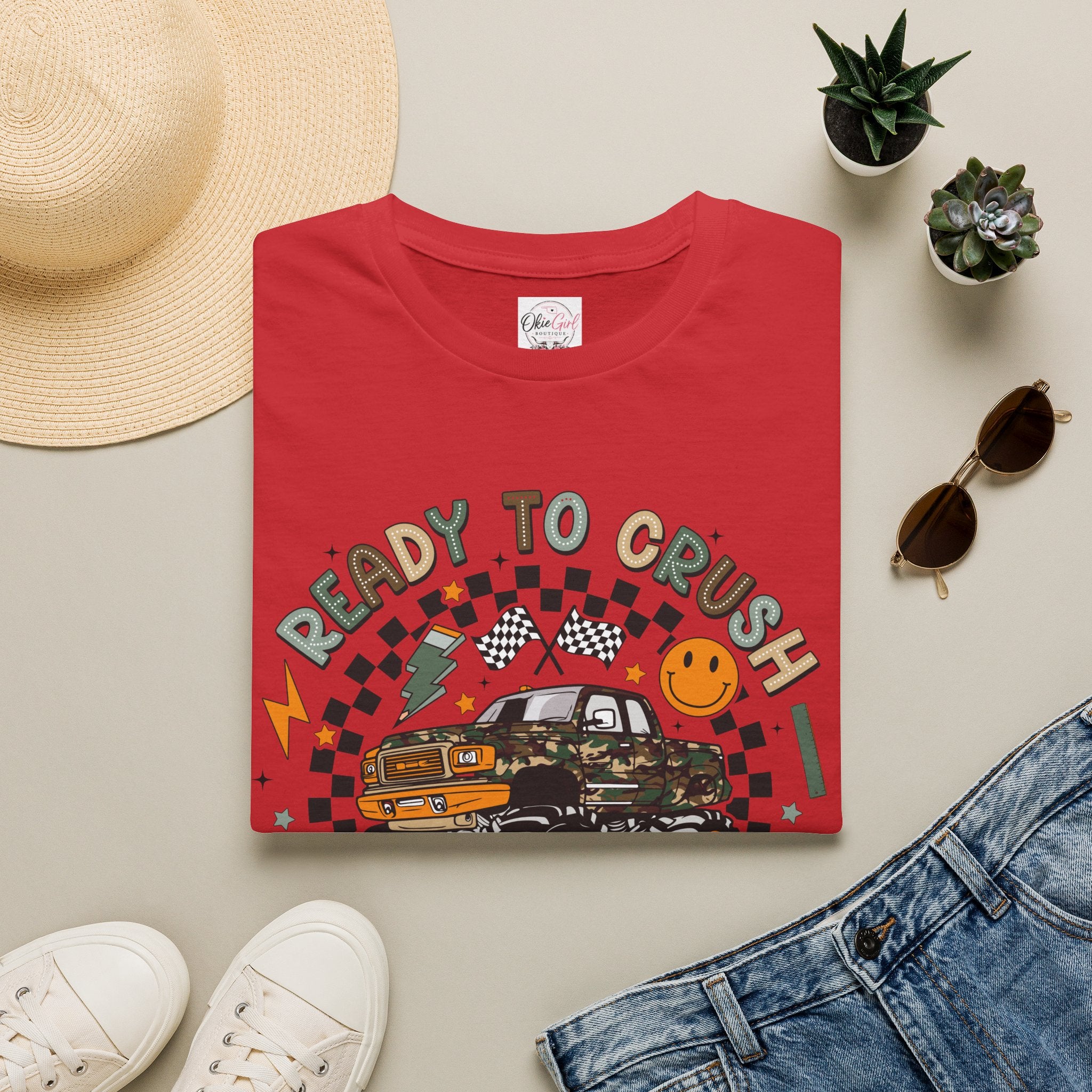 Ready to Crush Monster Truck T-Shirt — Adult size
