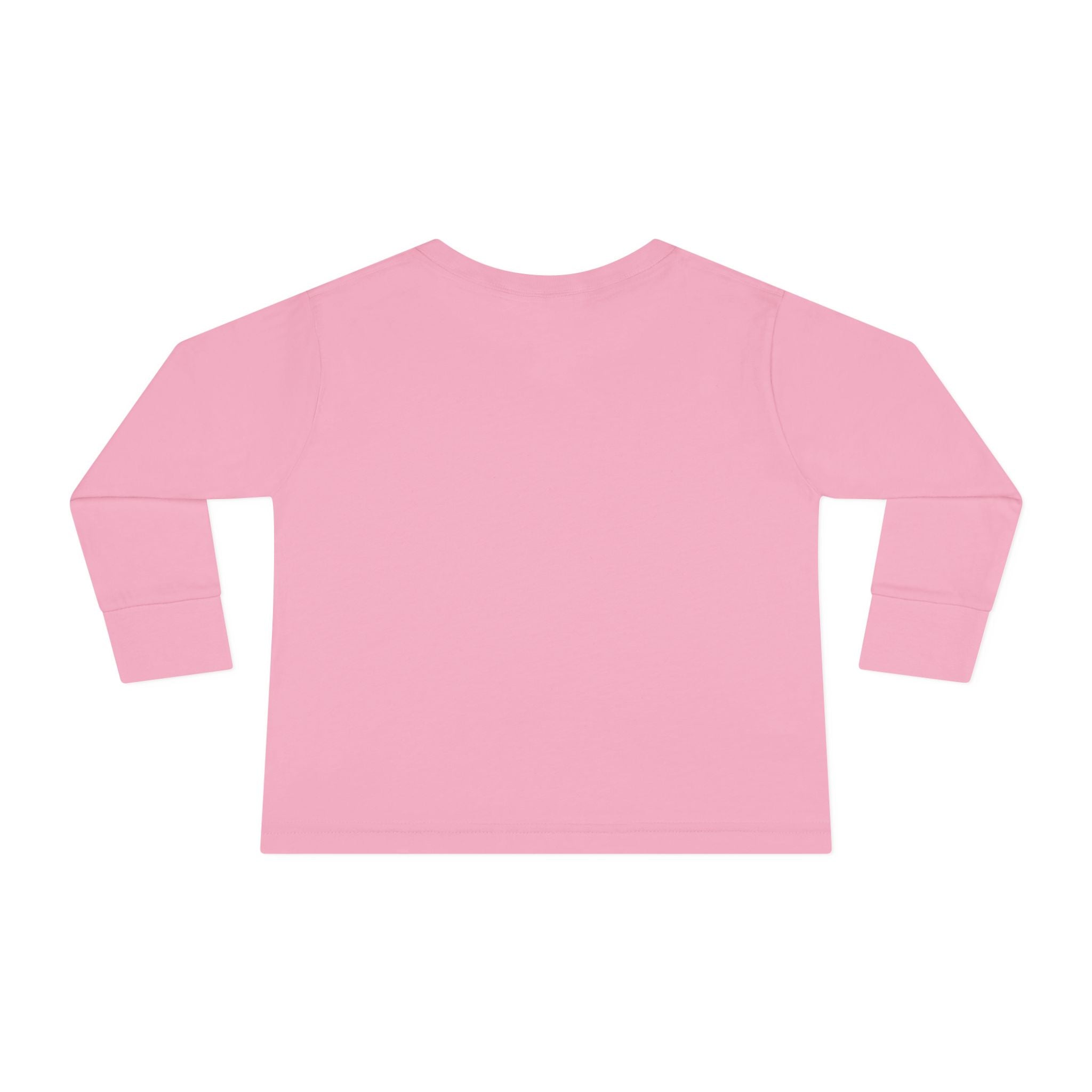 Love Cow Toddler Long Sleeve Tee — Cute Farm Animal Heart Design