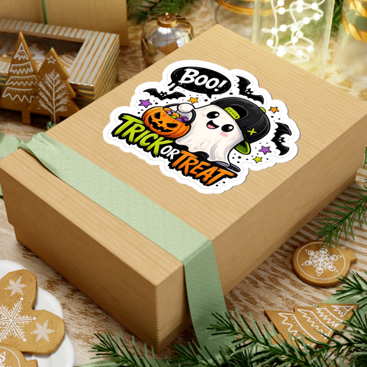"Trick or Treat" Sticker