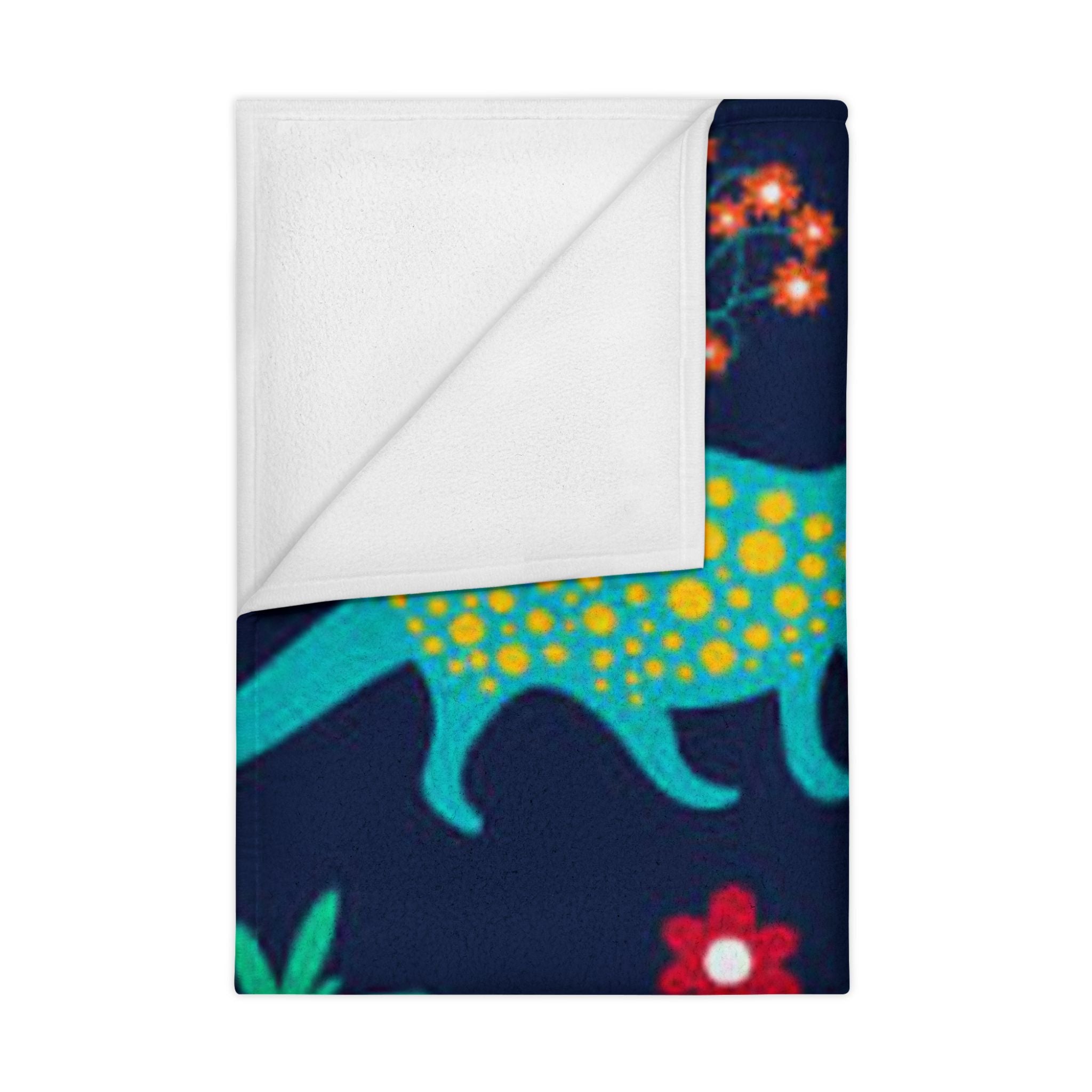 Colorful Dino Toddler Blanket