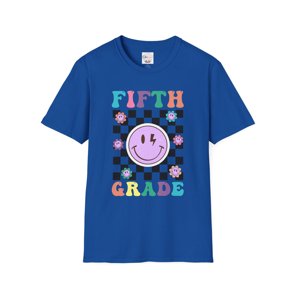 Fifth Grade Retro Smiley- Adult size