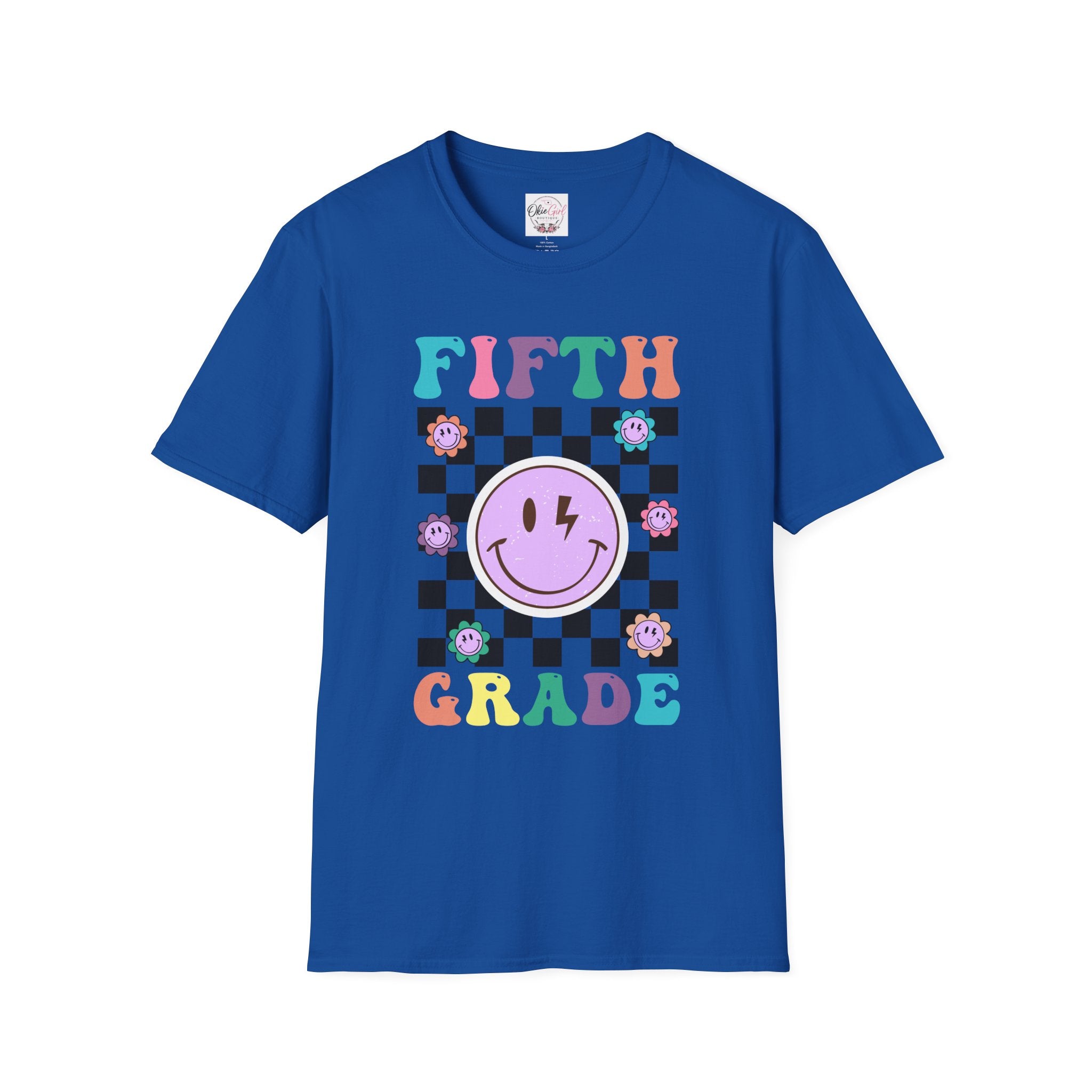 Fifth Grade Retro Smiley- Adult size