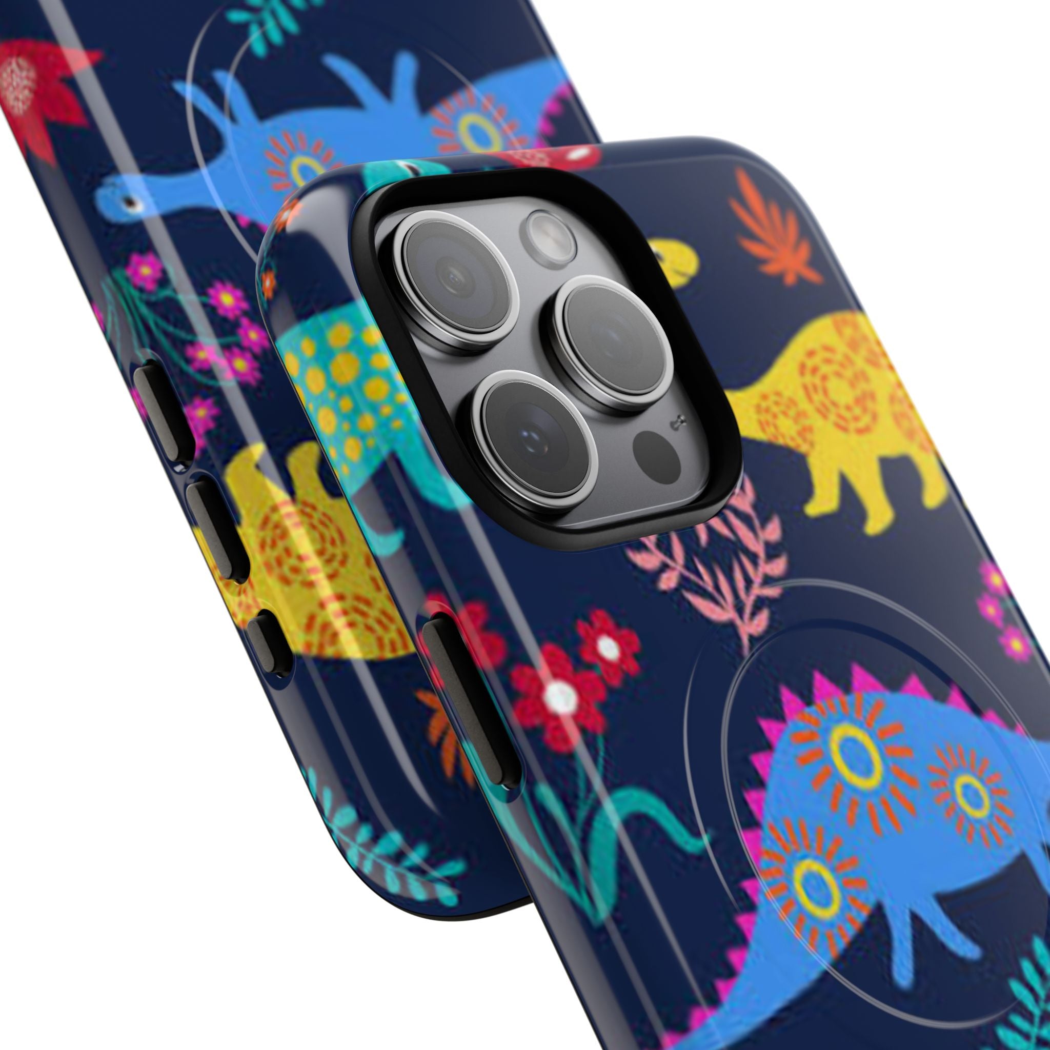 Dino Floral Tough Magnetic Phone Case