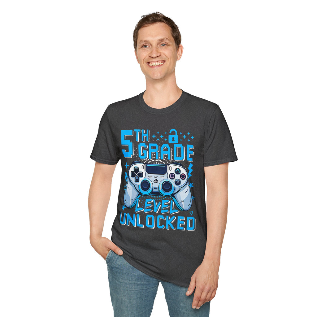 5th Grade Level Unlocked T-Shirt — Adult size