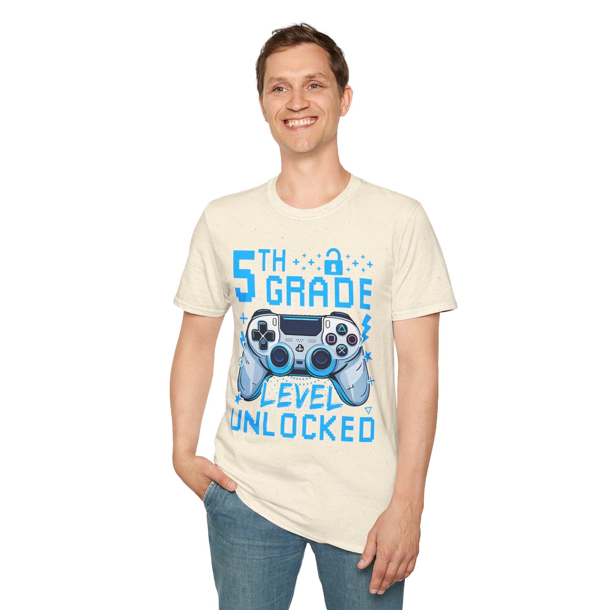 5th Grade Level Unlocked T-Shirt — Adult size