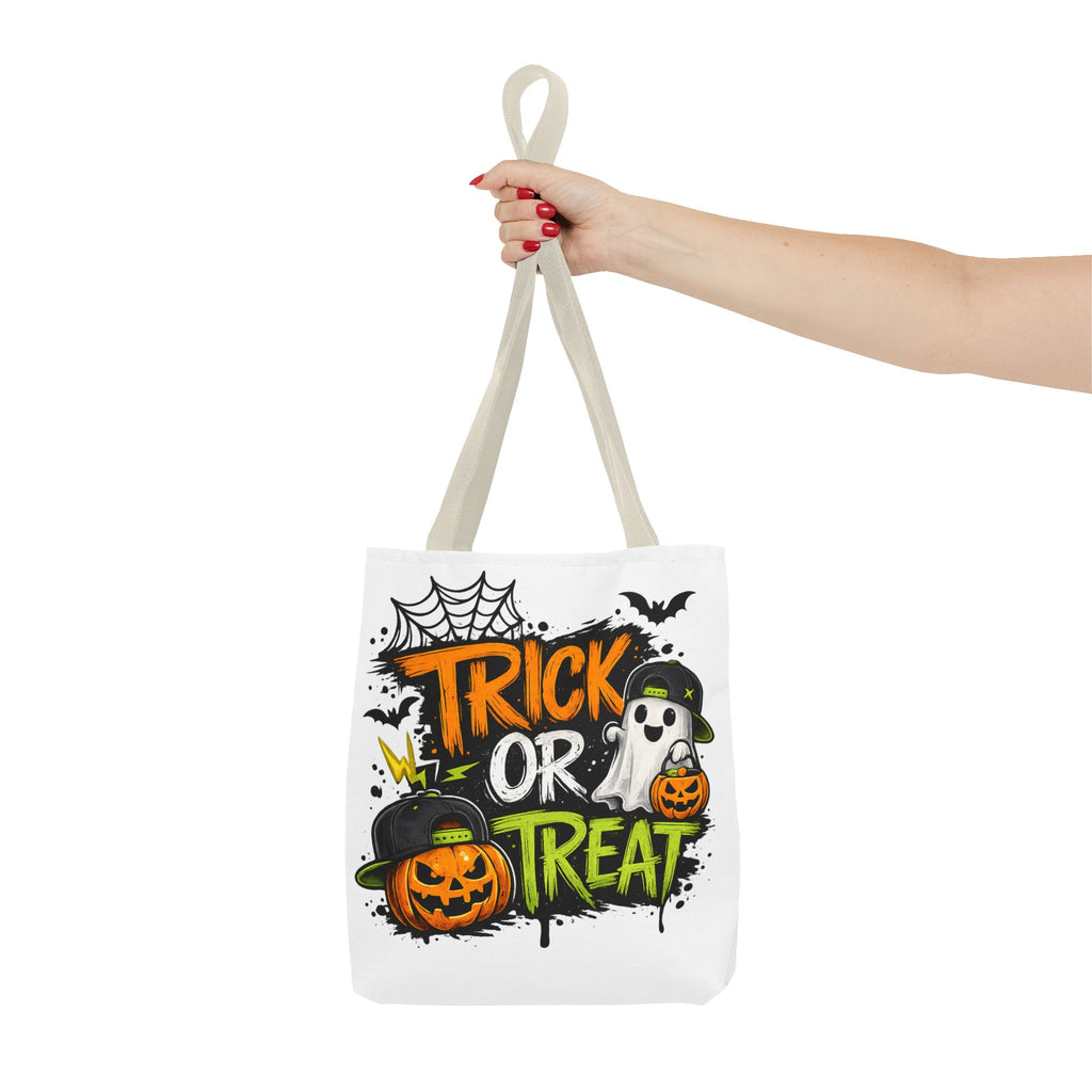 Boys Halloween Trick or Treat Tote Bag- with personalize name