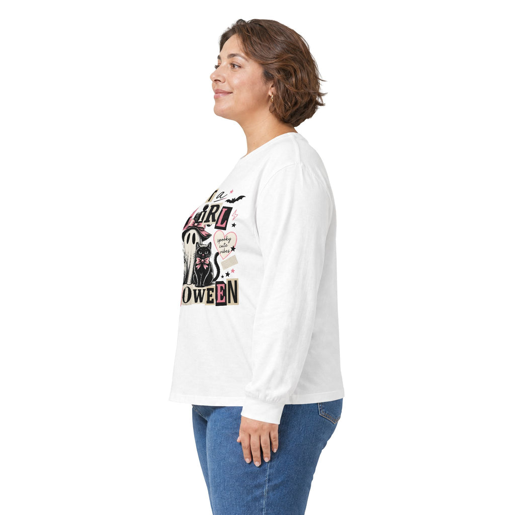 Just a Girl Who Loves Halloween Long Sleeve Tee