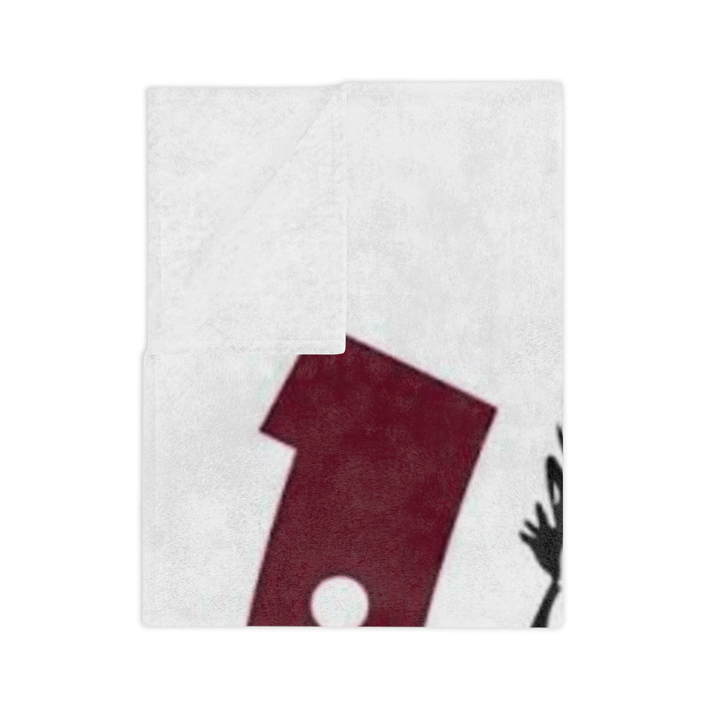 Horse & Horseshoe Velveteen Blanket – Monogram 'K' Equestrian Throw