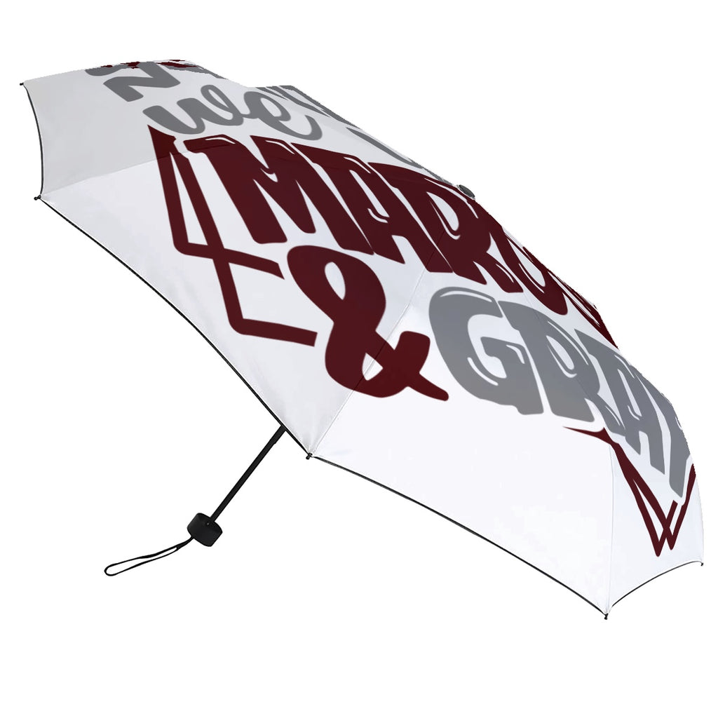 On gameday we wear Maroon & Gray- Adult umbrella