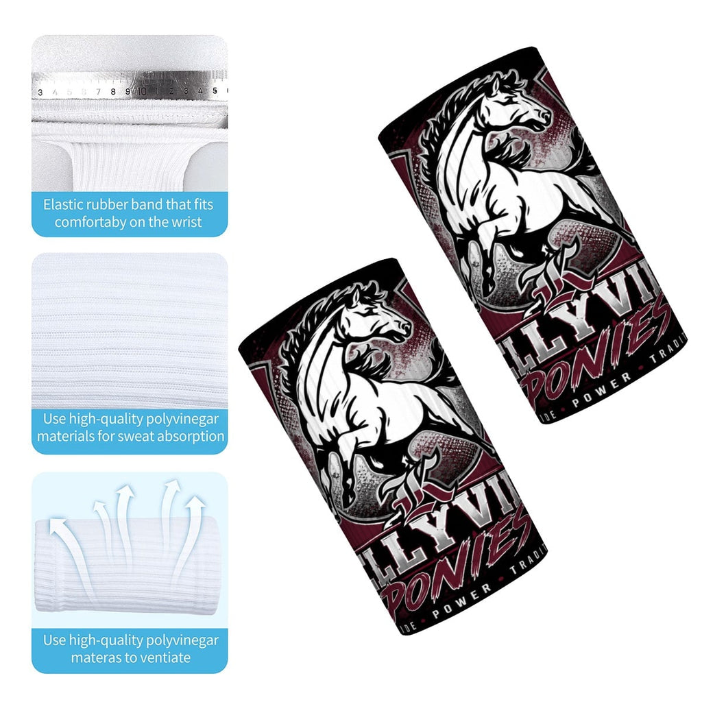 Wrist Sweatbands 2 Pack- KV Ponies