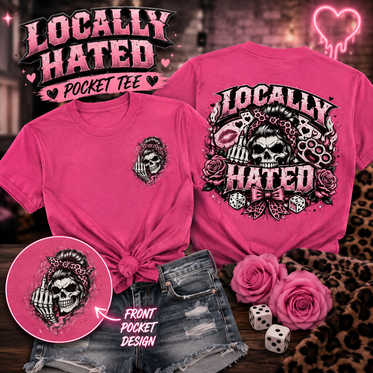 💗 Locally Hated, Pretty & Petty Tee 💀
