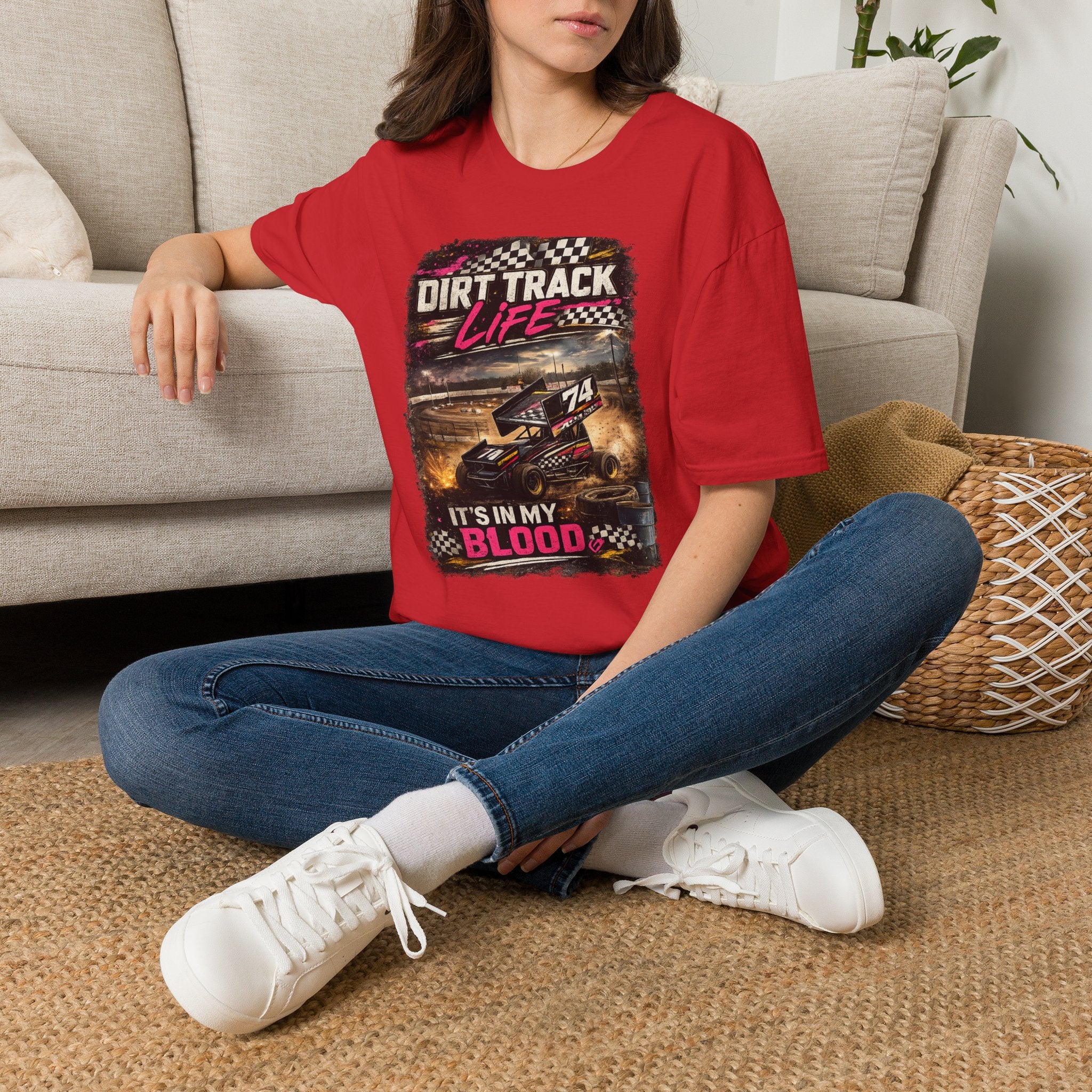 "It's In My Blood" Racing Tee