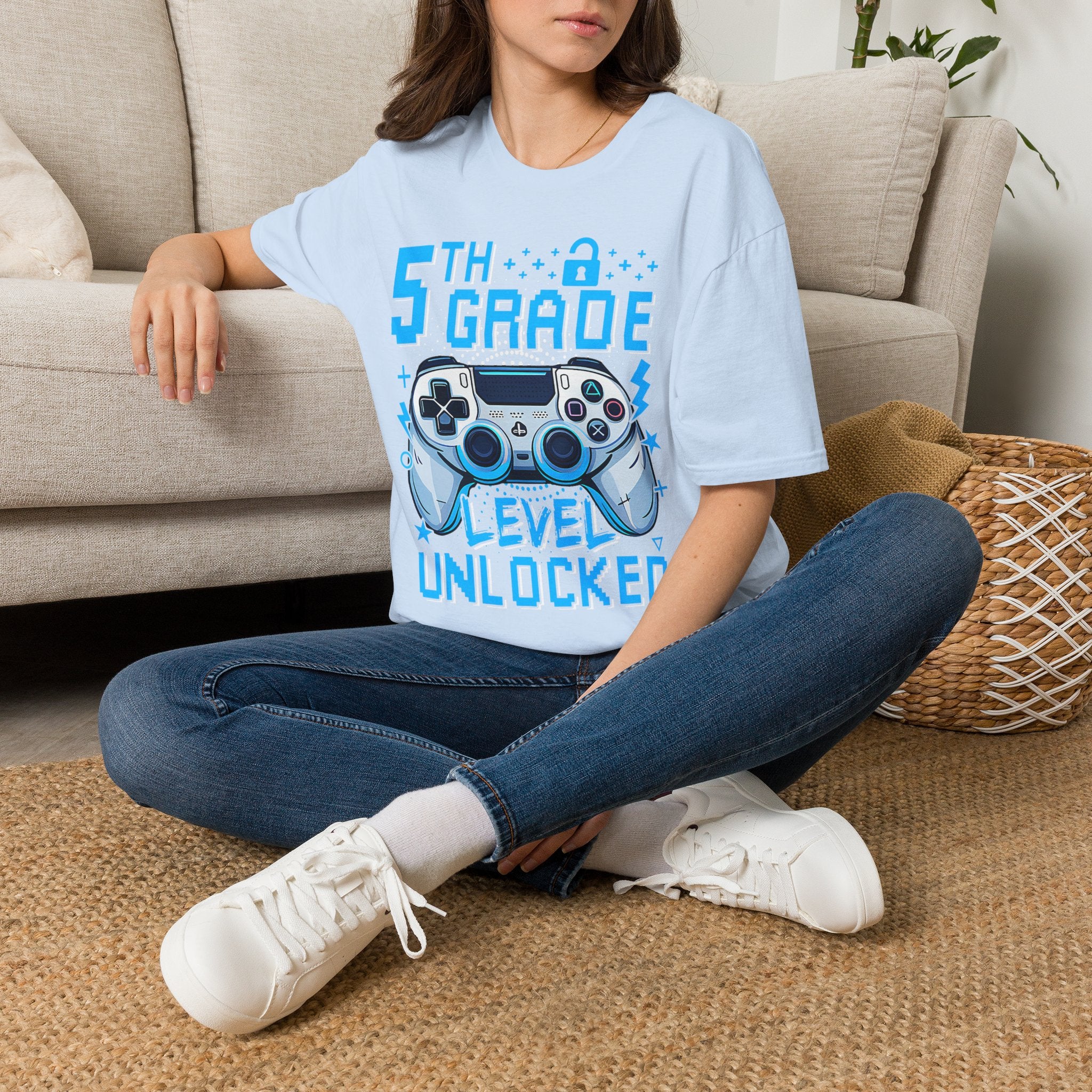 5th Grade Level Unlocked T-Shirt — Adult size