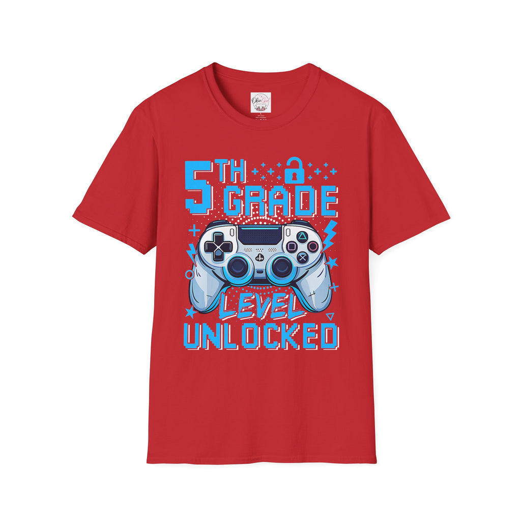 5th Grade Level Unlocked T-Shirt — Adult size