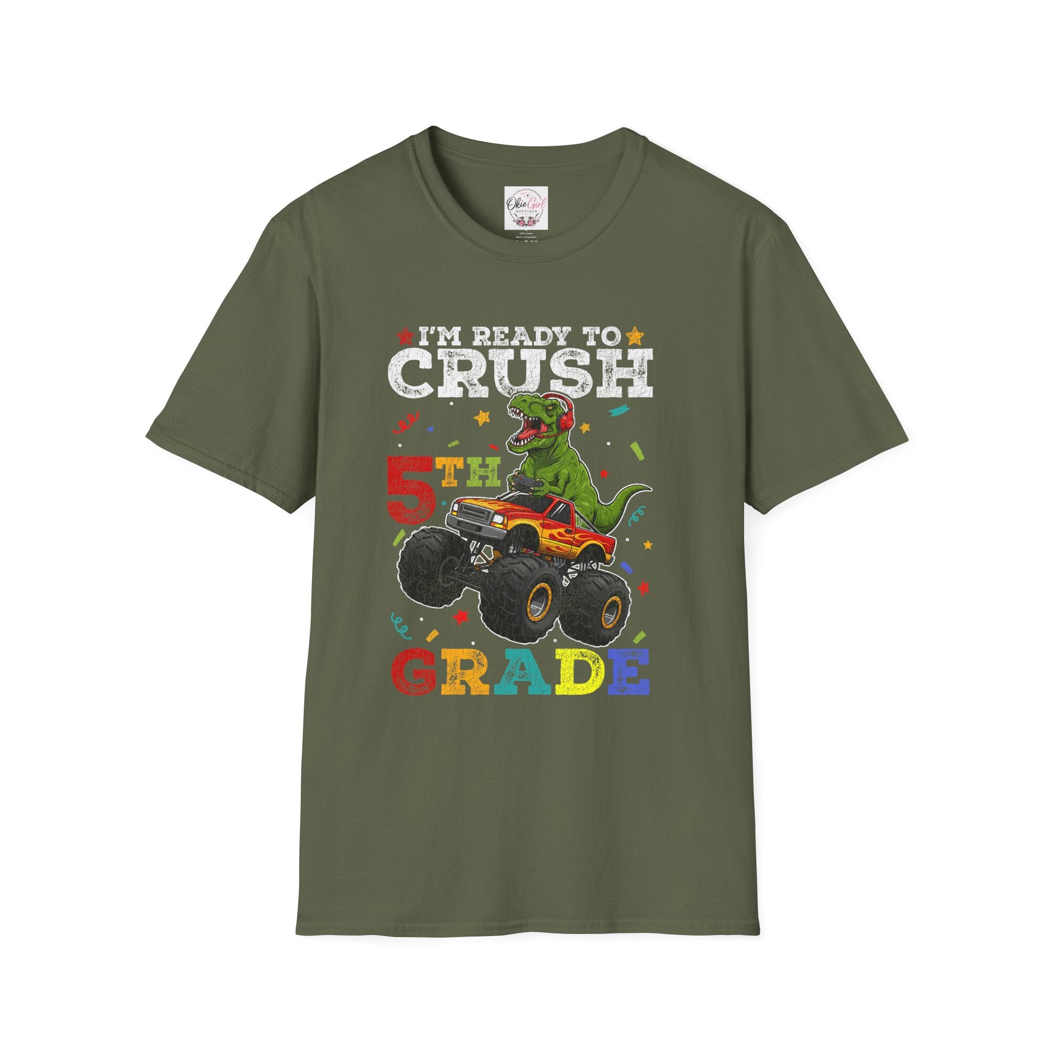 5th Grade T-Shirt – "I'm Ready to Crush 5th Grade" -Adult