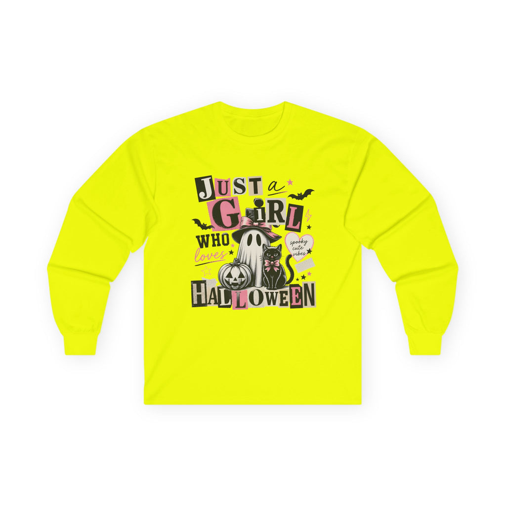Just a Girl Who Loves Halloween Long Sleeve Tee
