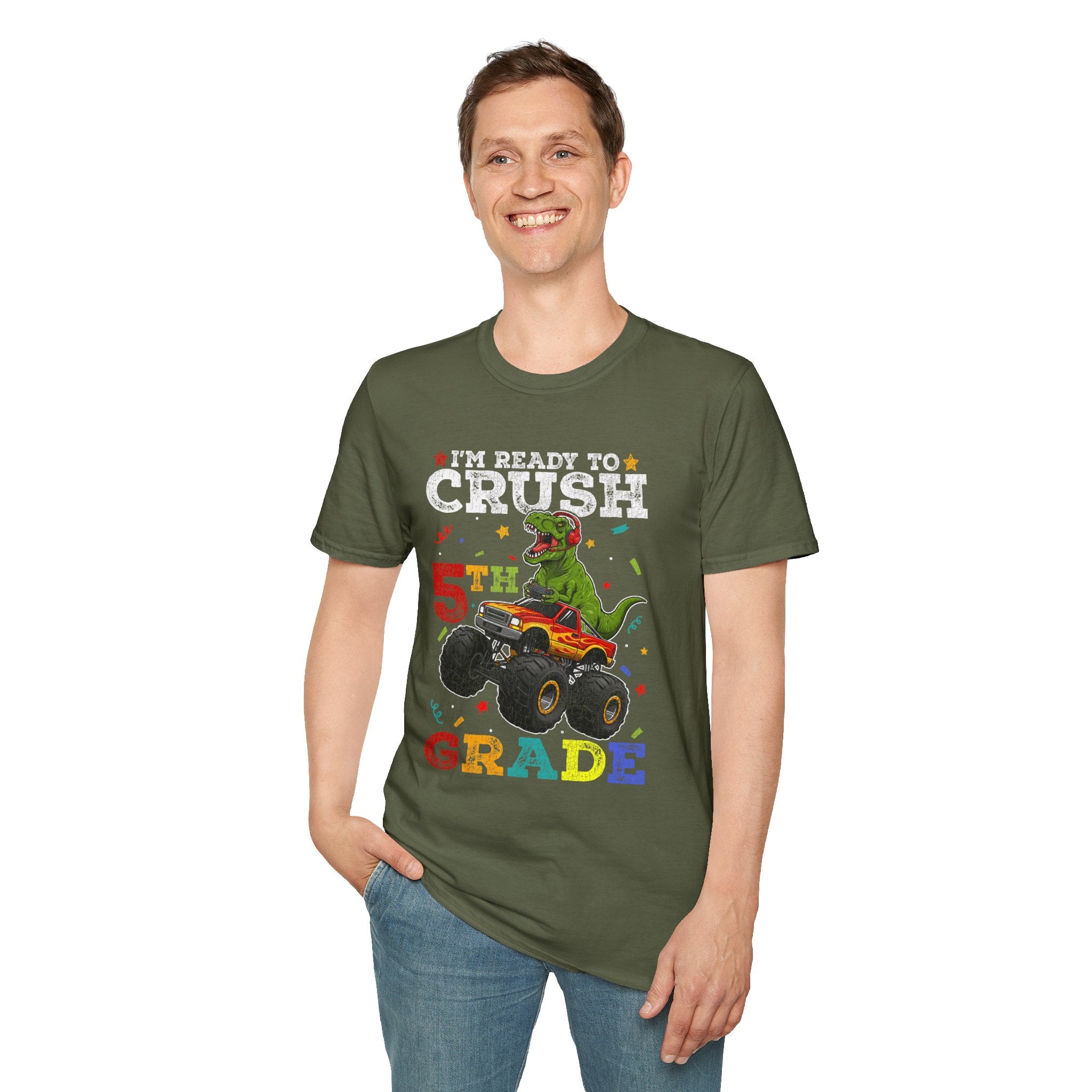 5th Grade T-Shirt – "I'm Ready to Crush 5th Grade" -Adult