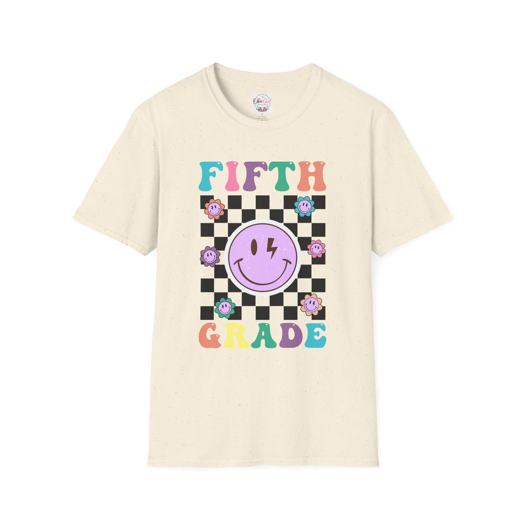 Fifth Grade Retro Smiley- Adult size