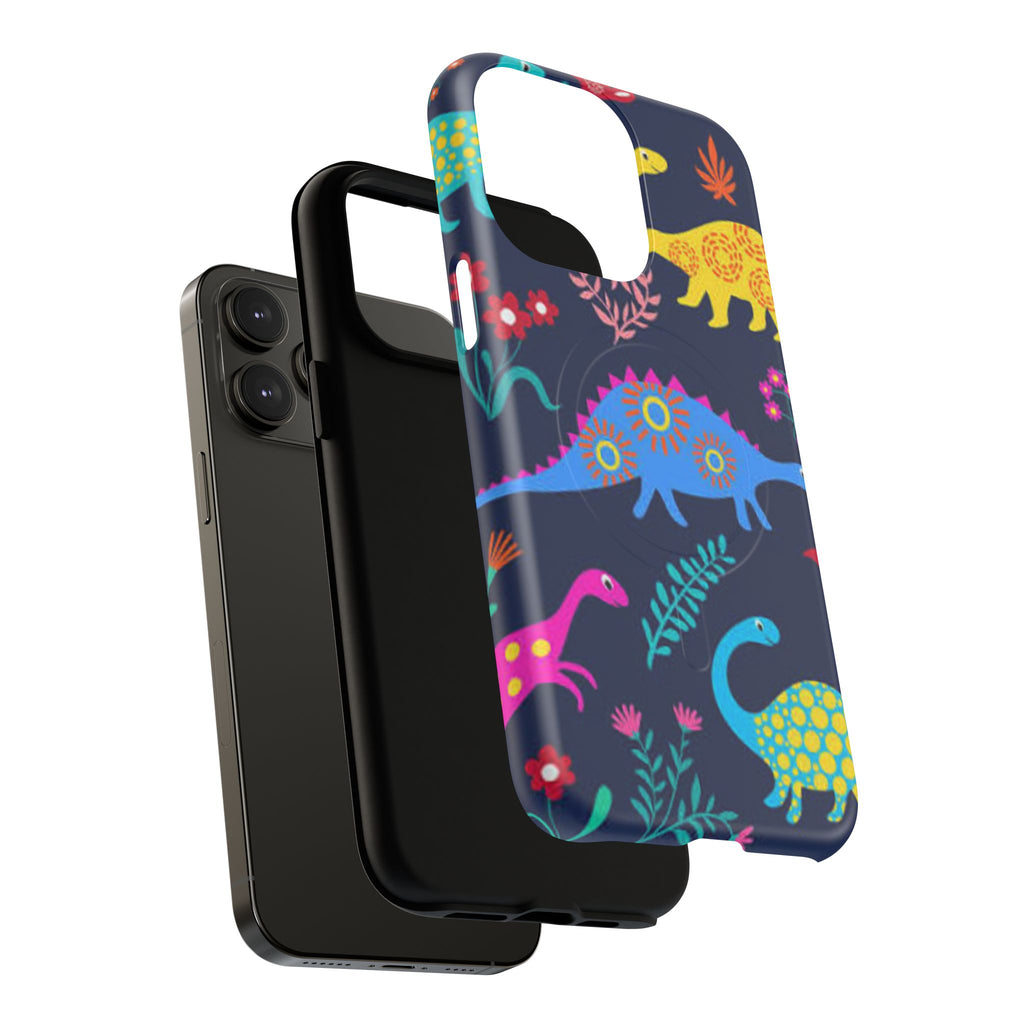Dino Floral Tough Magnetic Phone Case
