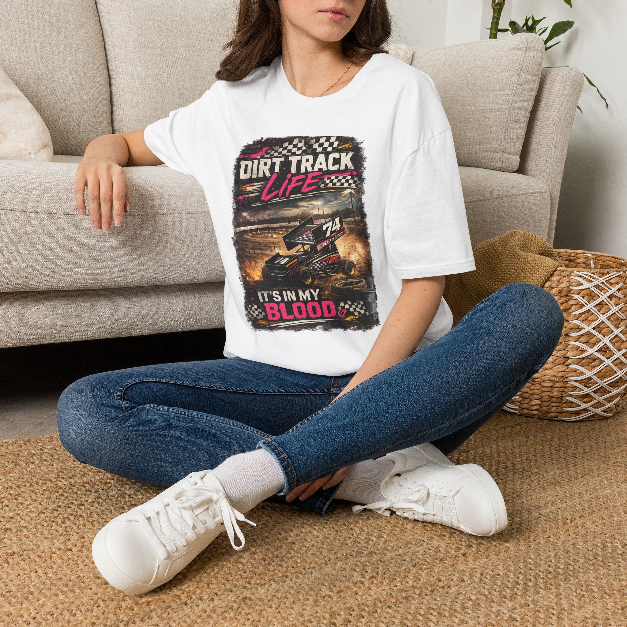 "It's In My Blood" Racing Tee