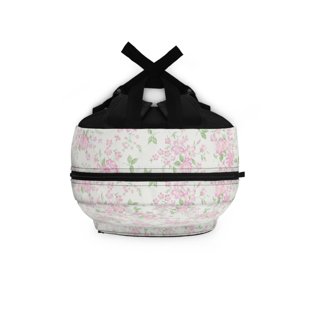Floral Pink Rose Backpack