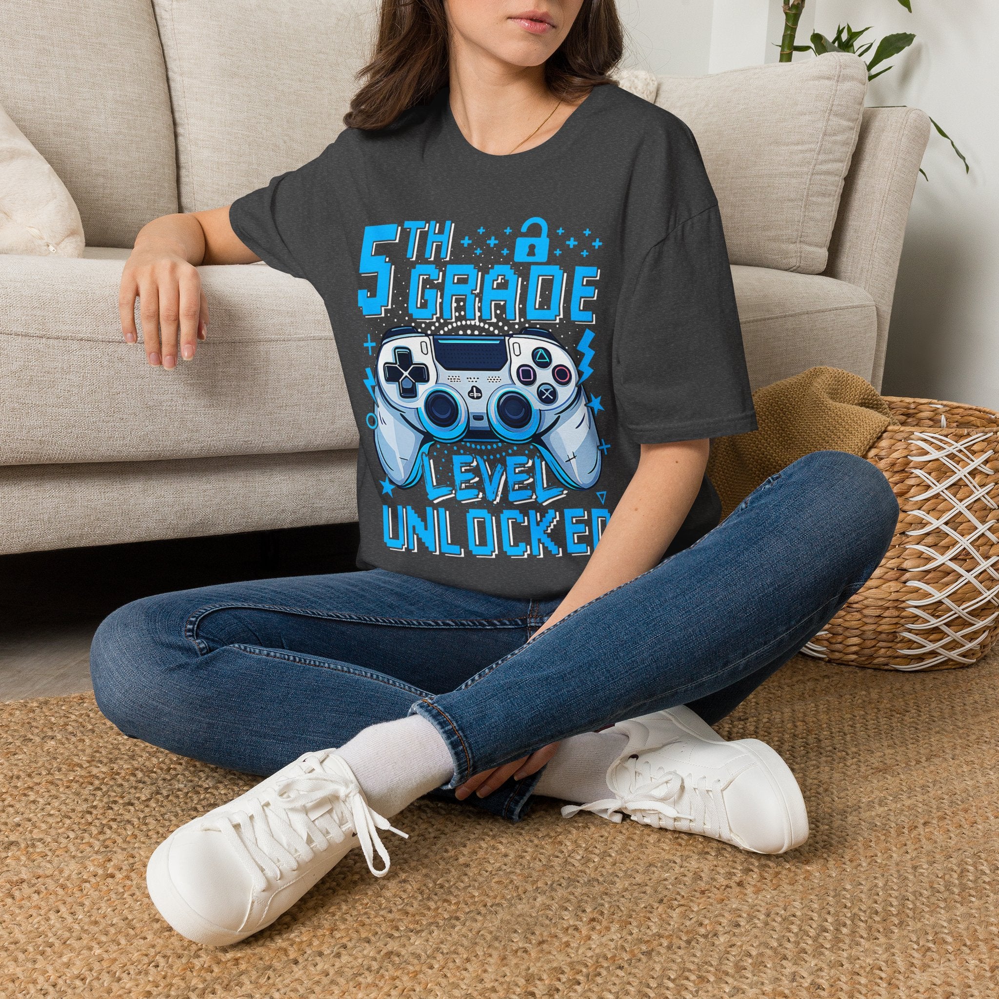 5th Grade Level Unlocked T-Shirt — Adult size