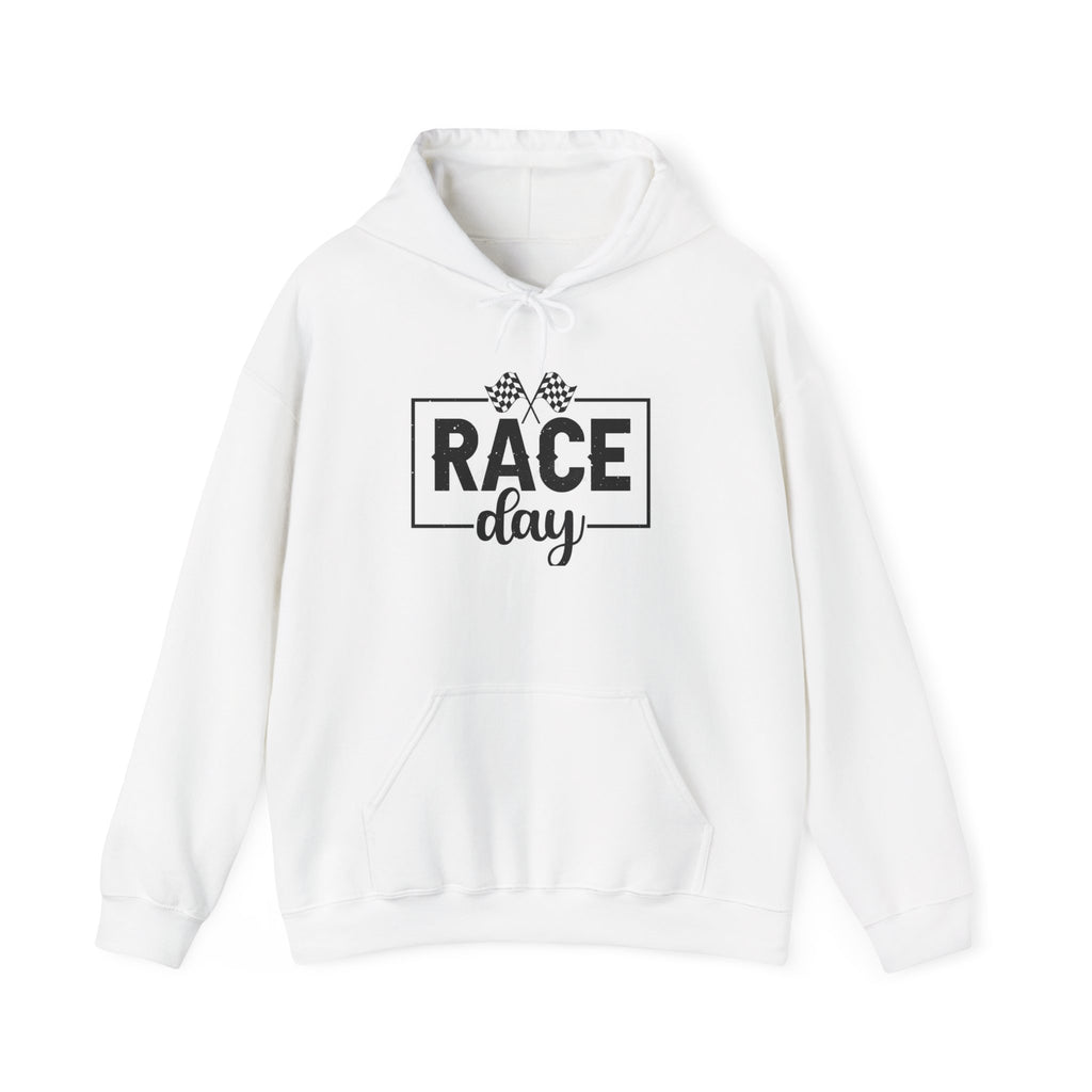 Race Day Hoodie — Racing Flag Graphic Hooded Sweatshirt